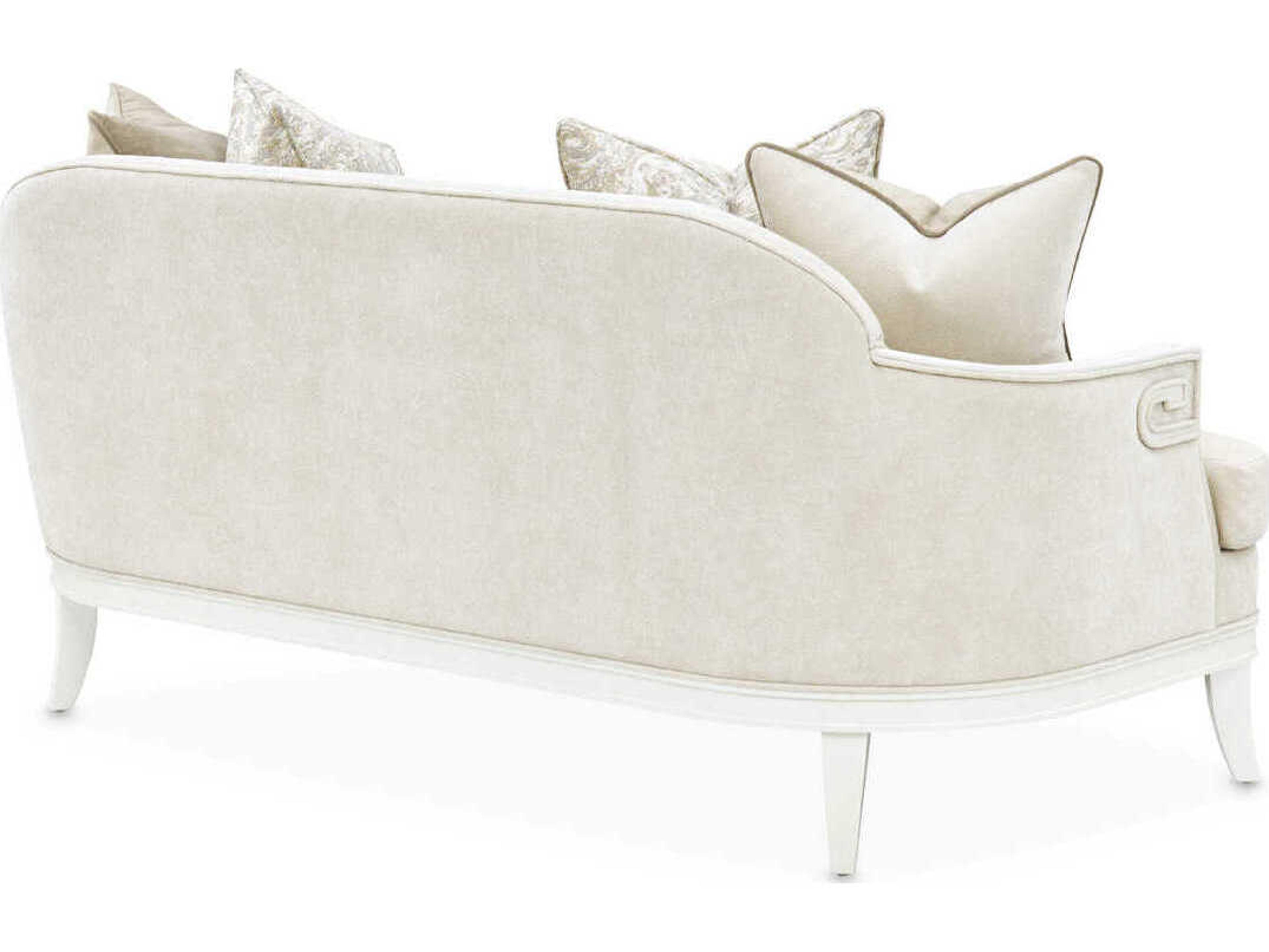 Luxecor Gilded Cream Upholstered Loveseat