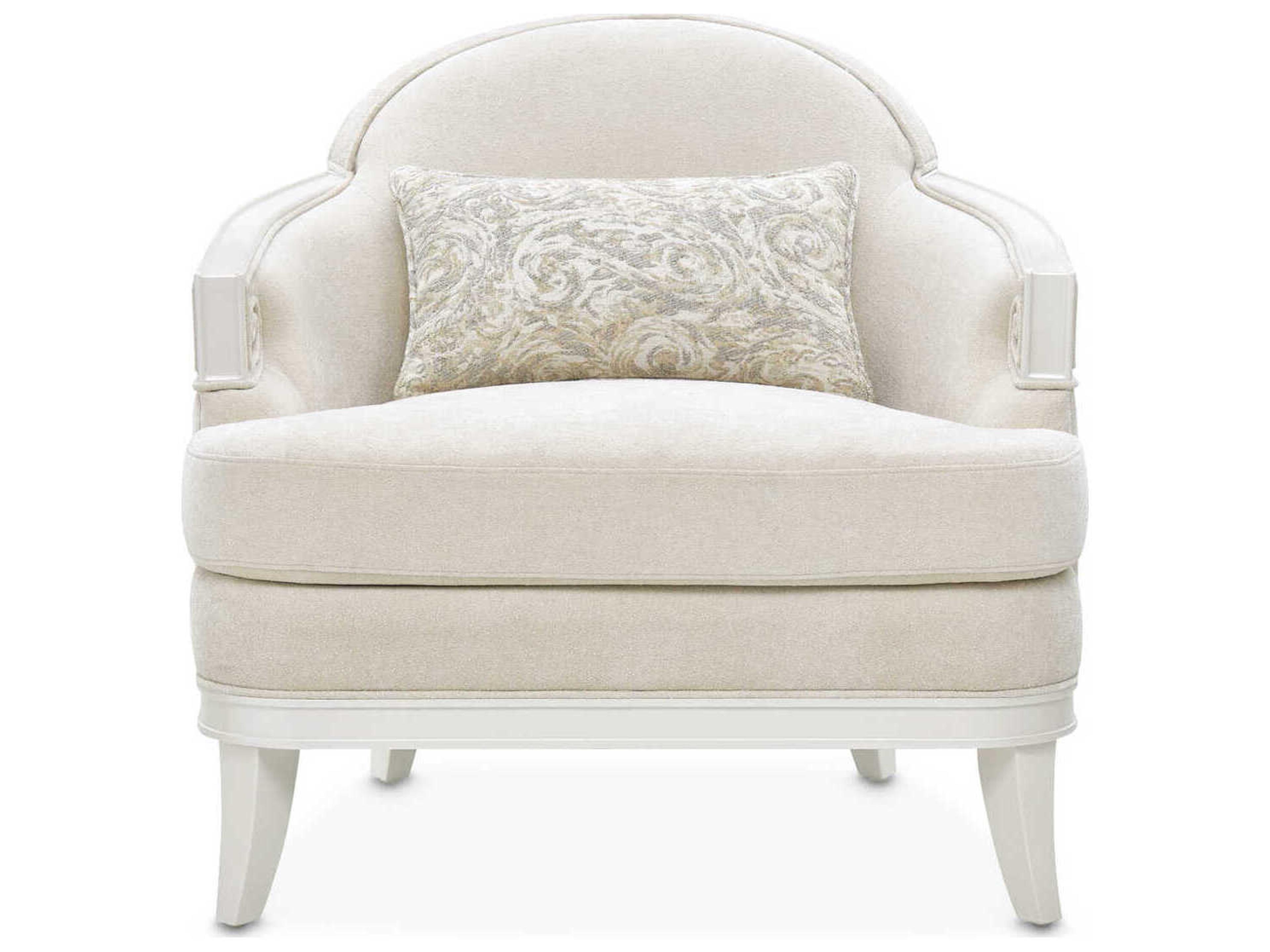 Luxecor Gilded Cream Accent Chair