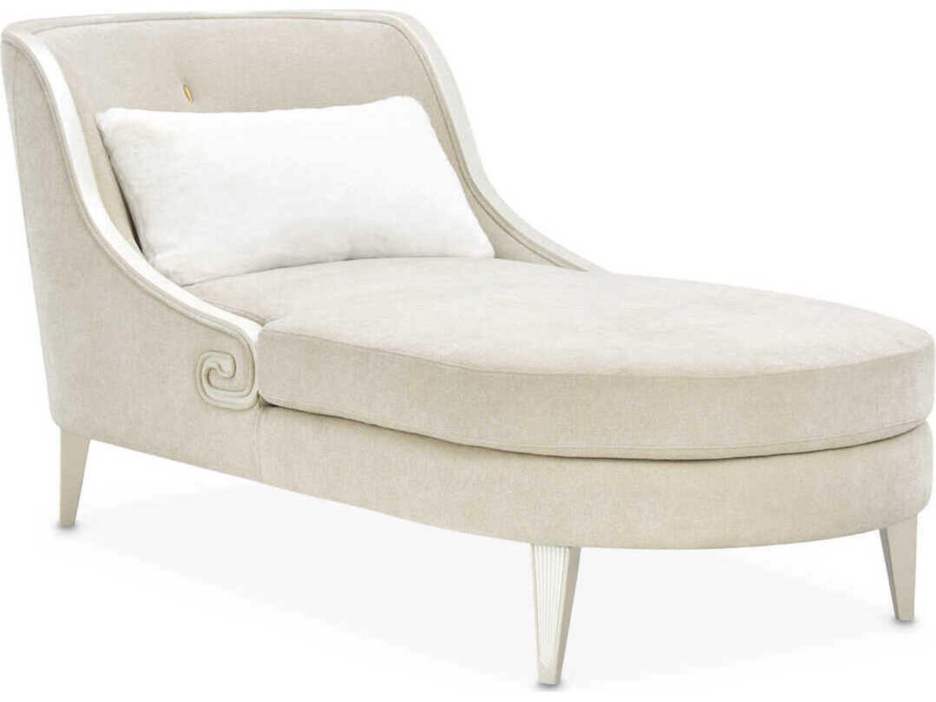 Luxecor Gilded Champagne Upholstered Chaise