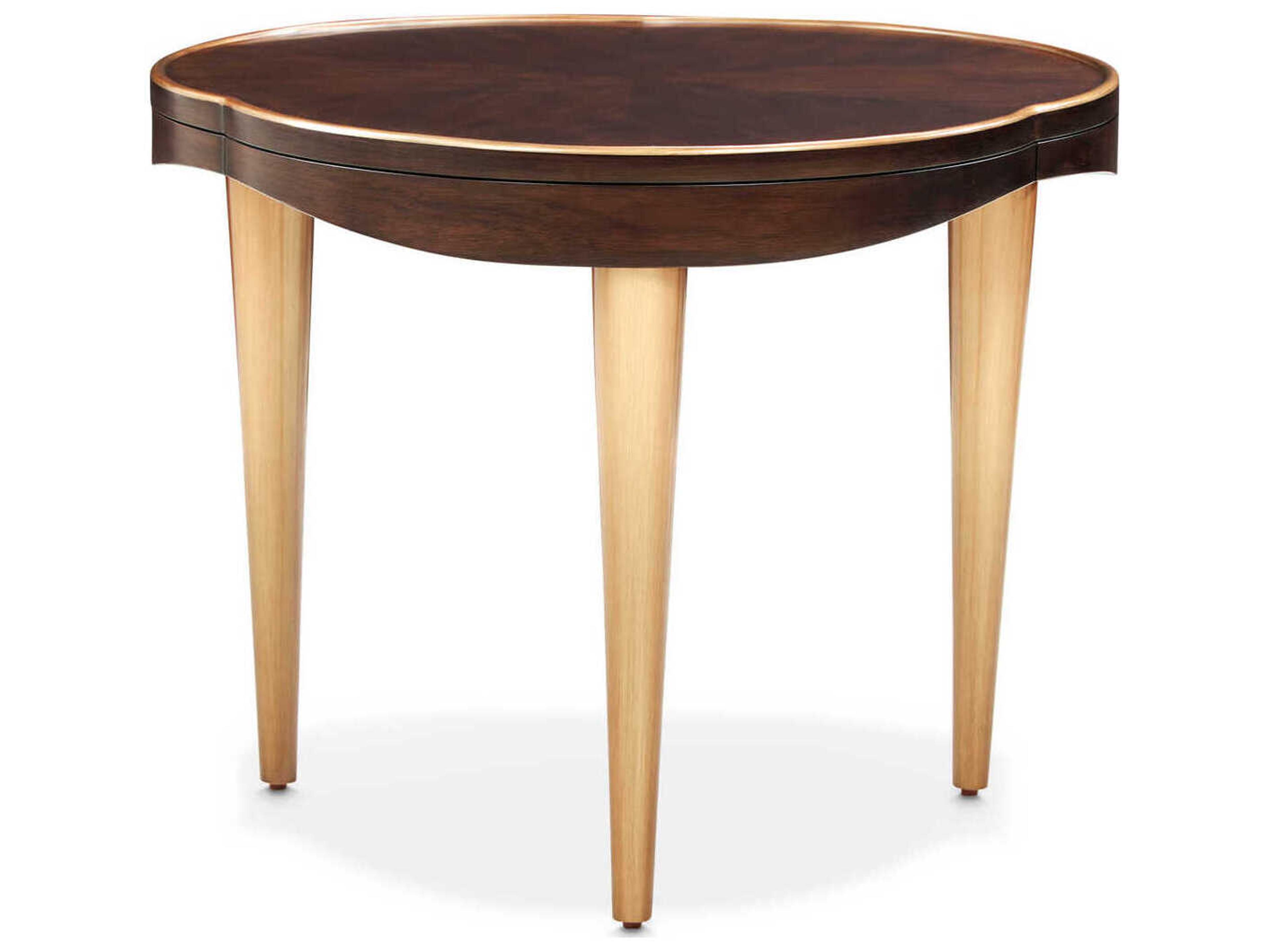 Gilded Wood Warm End Table
