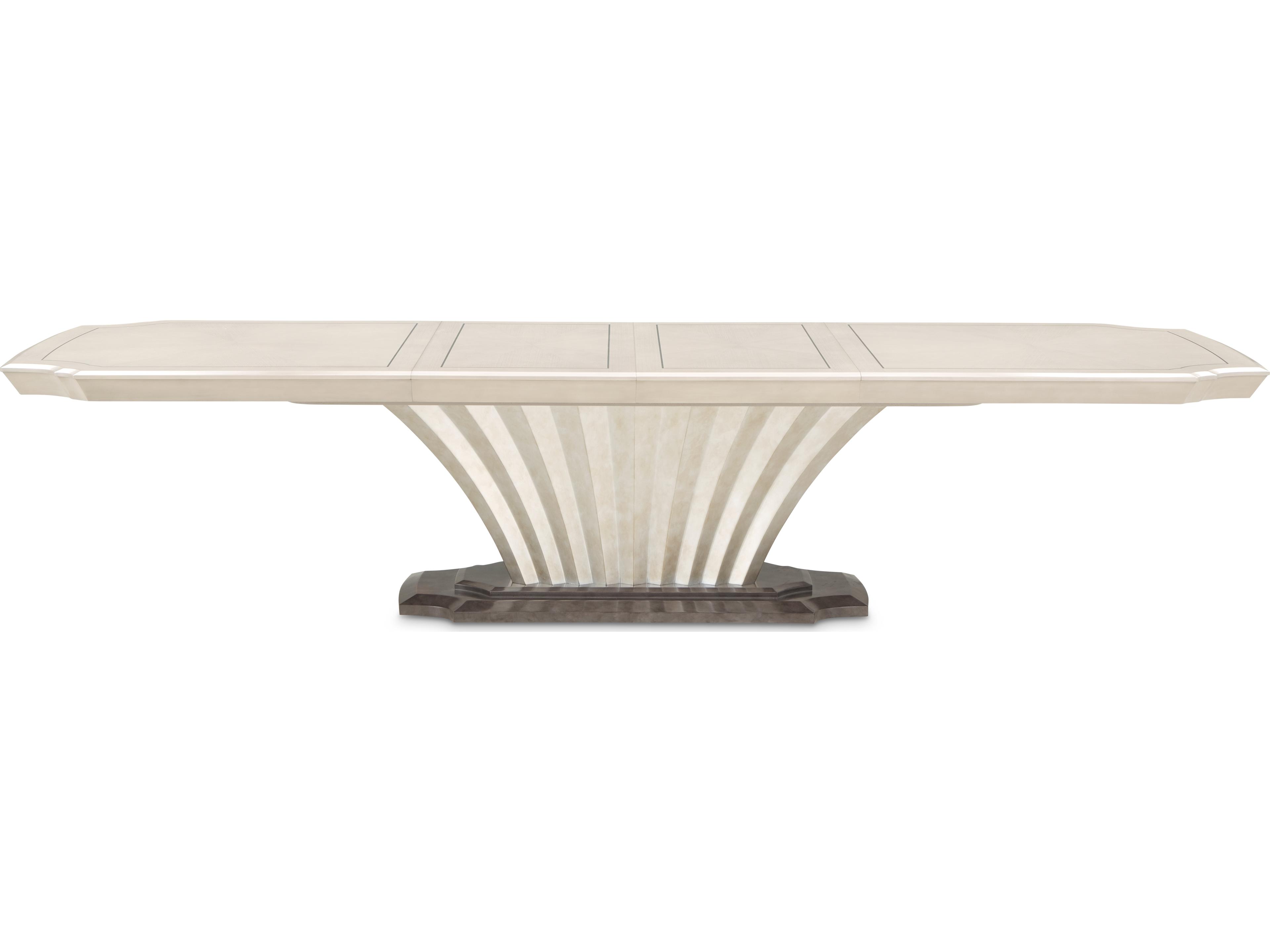 Fantosini Rectangular Wood Silver Mist Dining Table