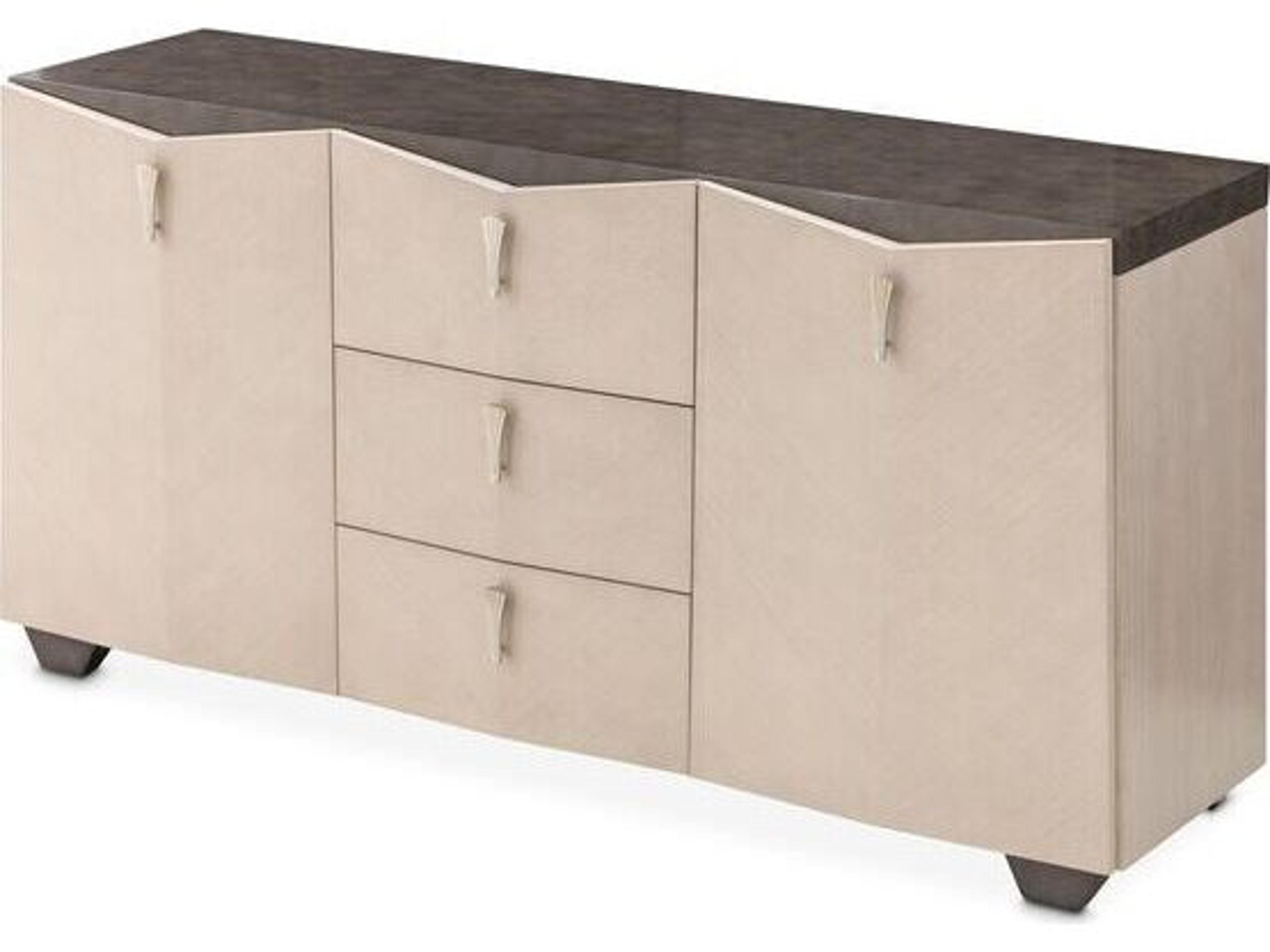 Fantosini 72" Poplar Wood Silver Mist Sideboard