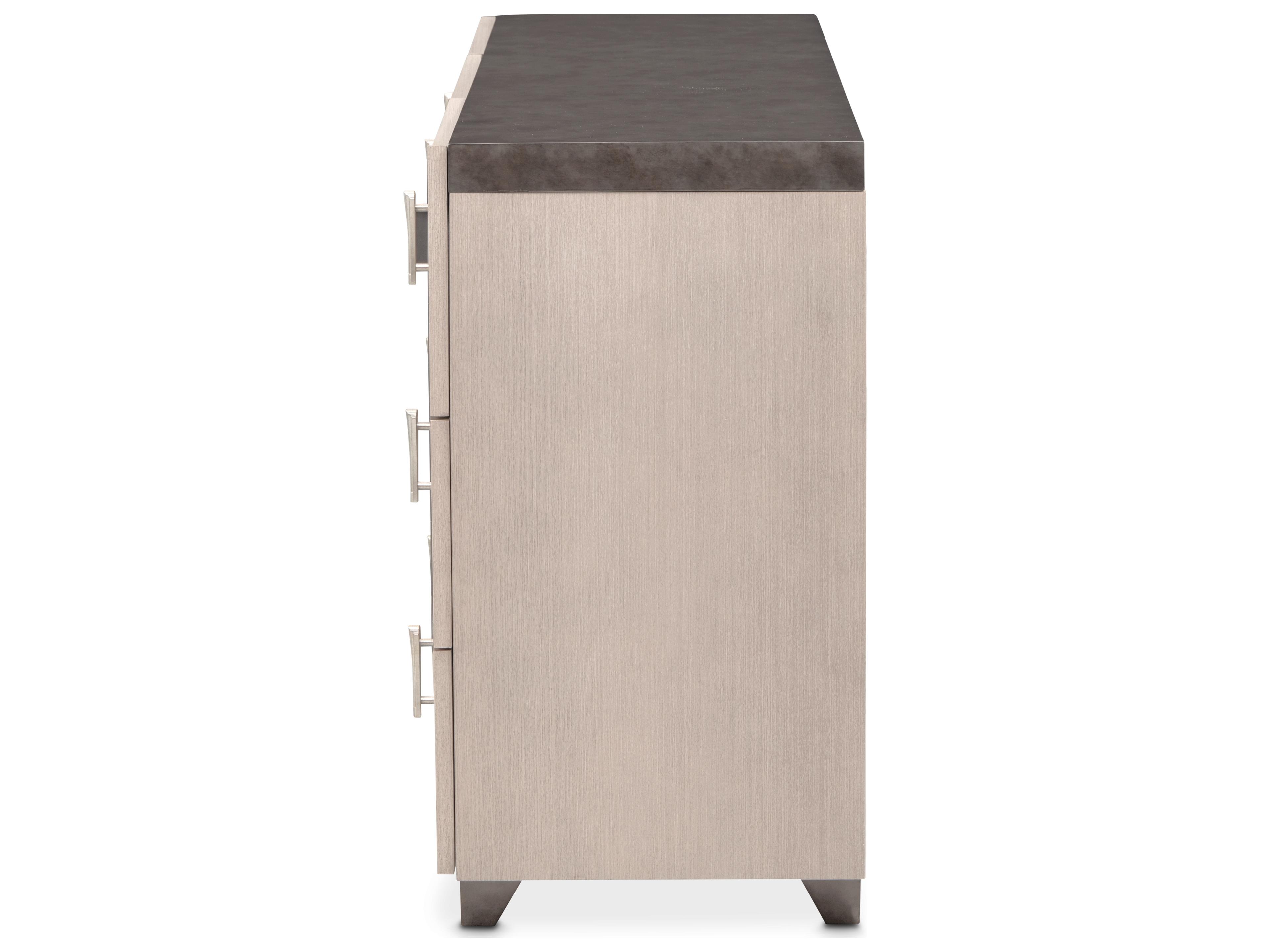 Luxecor Gilded Beige Poplar Wood Dresser
