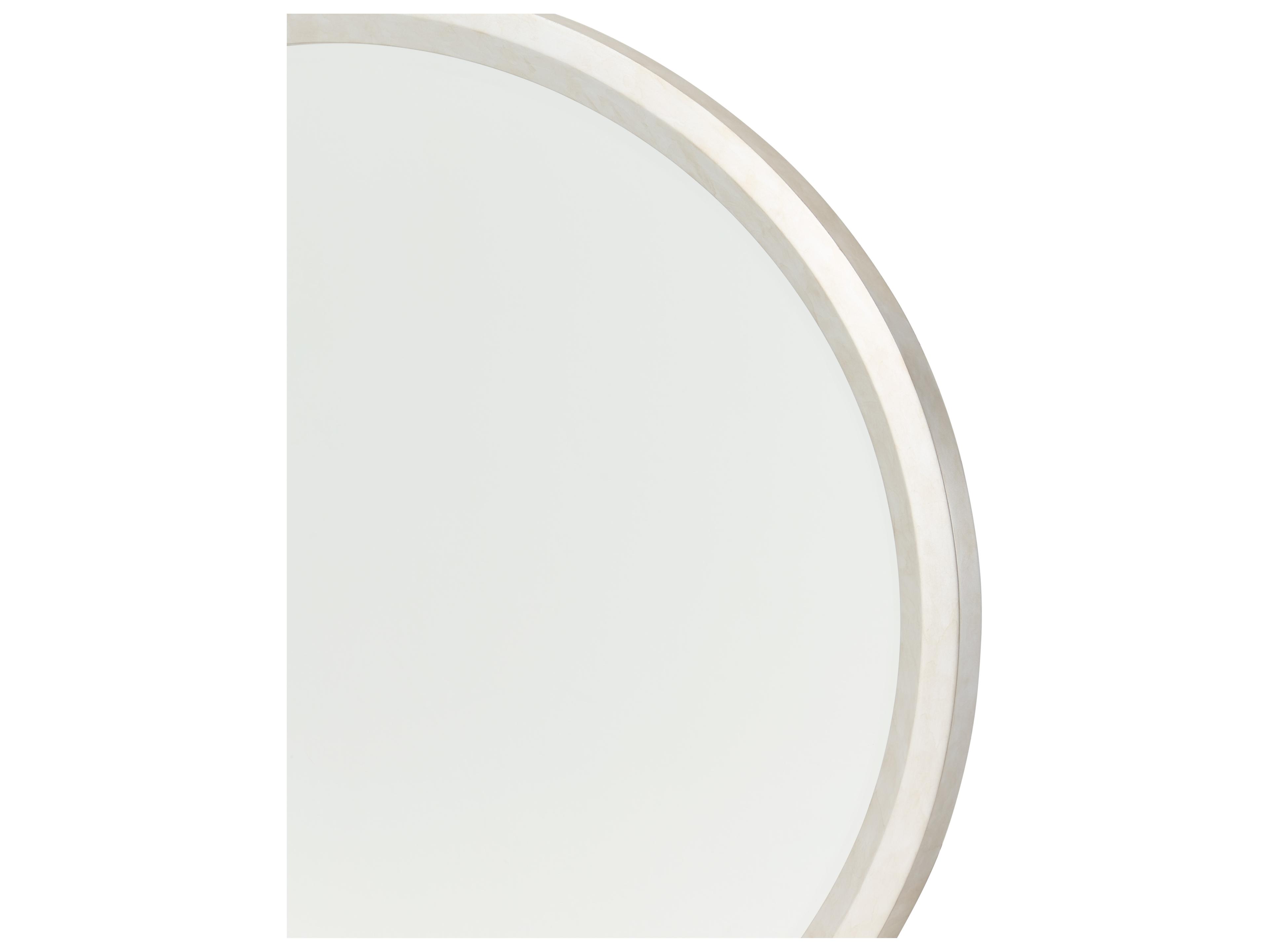 Luxecor Gilded Silver Oval Wall Mirror