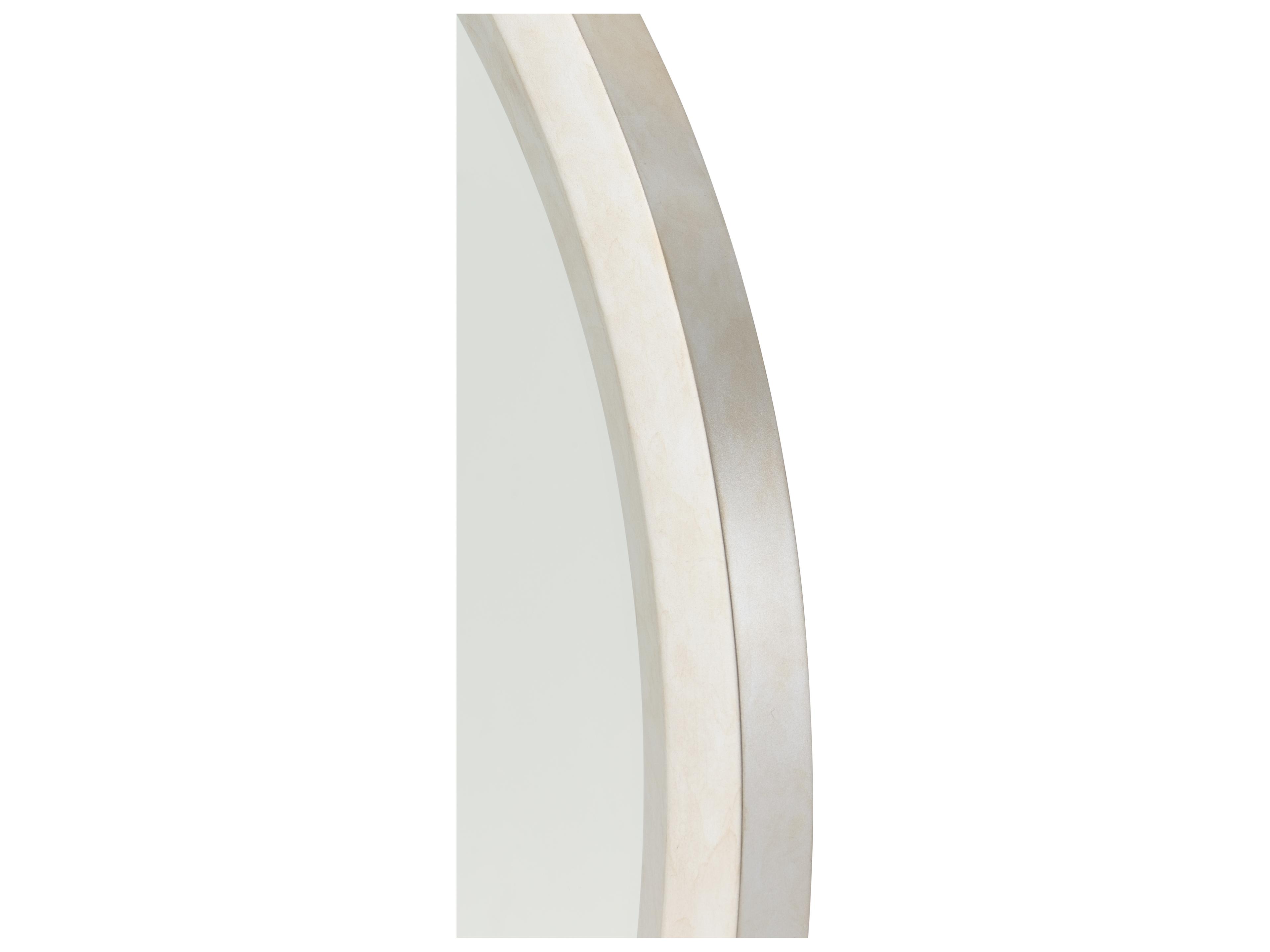 Luxecor Gilded Silver Oval Wall Mirror