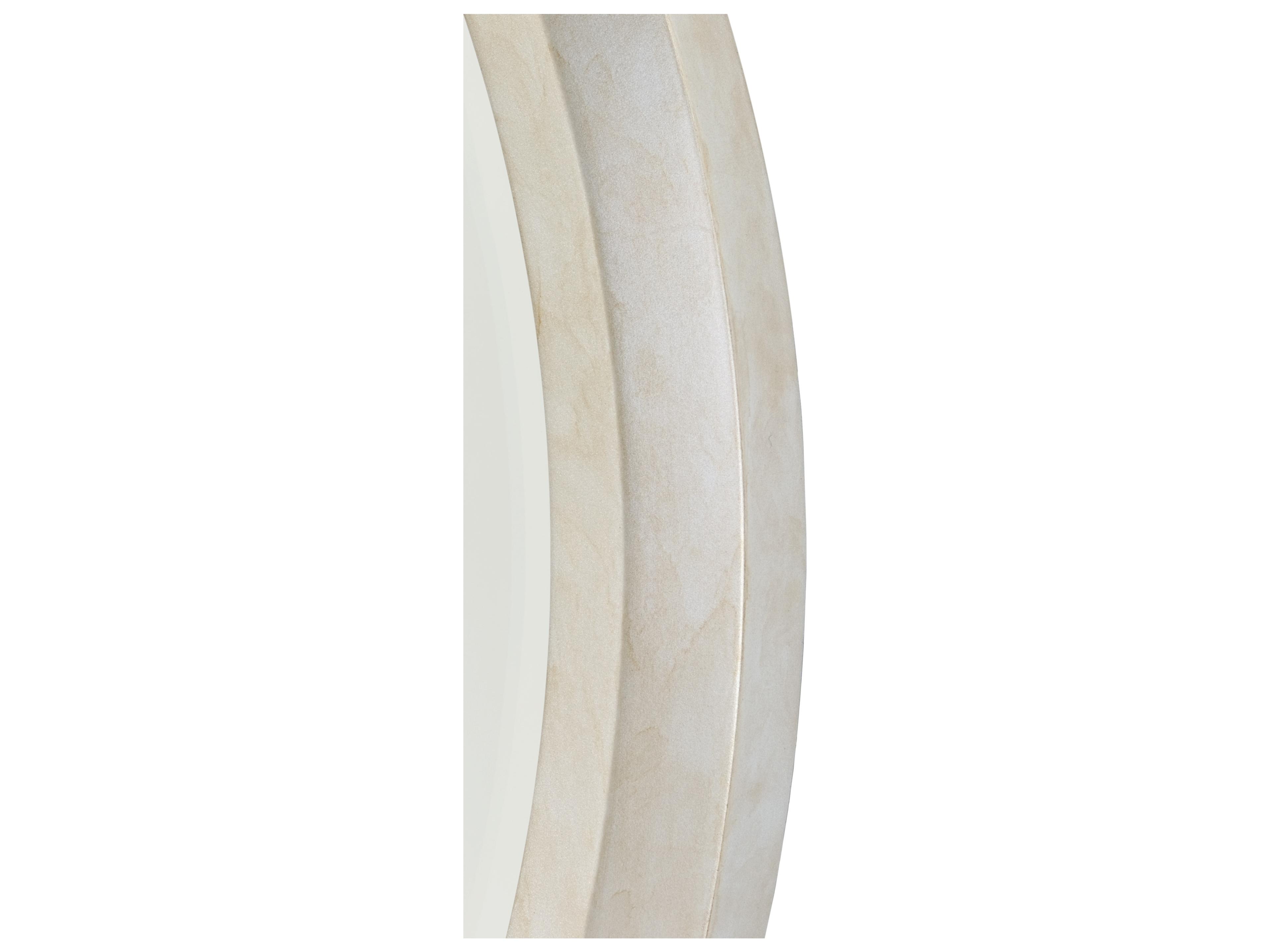 Luxecor Gilded Silver Oval Wall Mirror