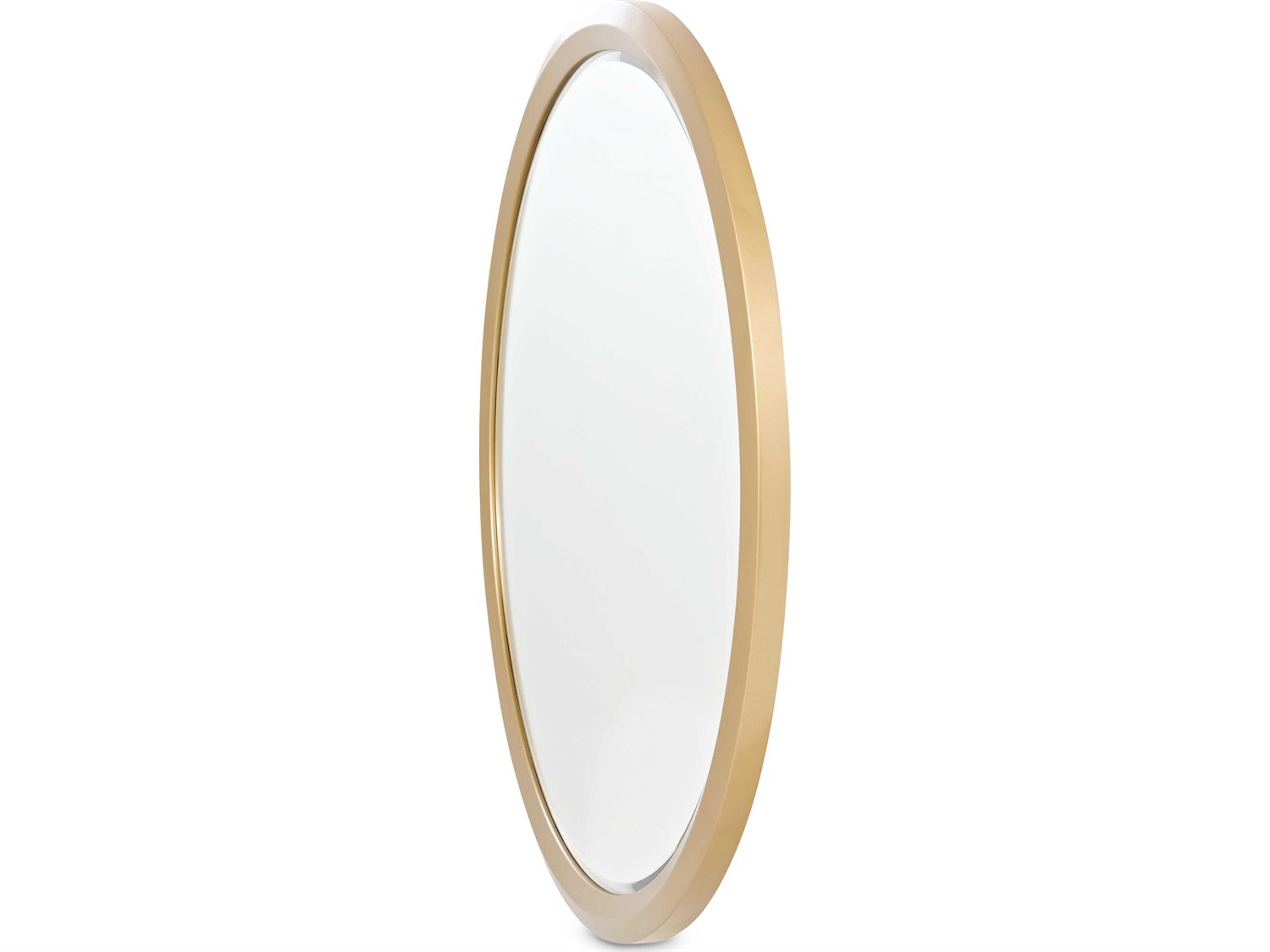 Luxecor Gilded Gold Oval Dresser Mirror