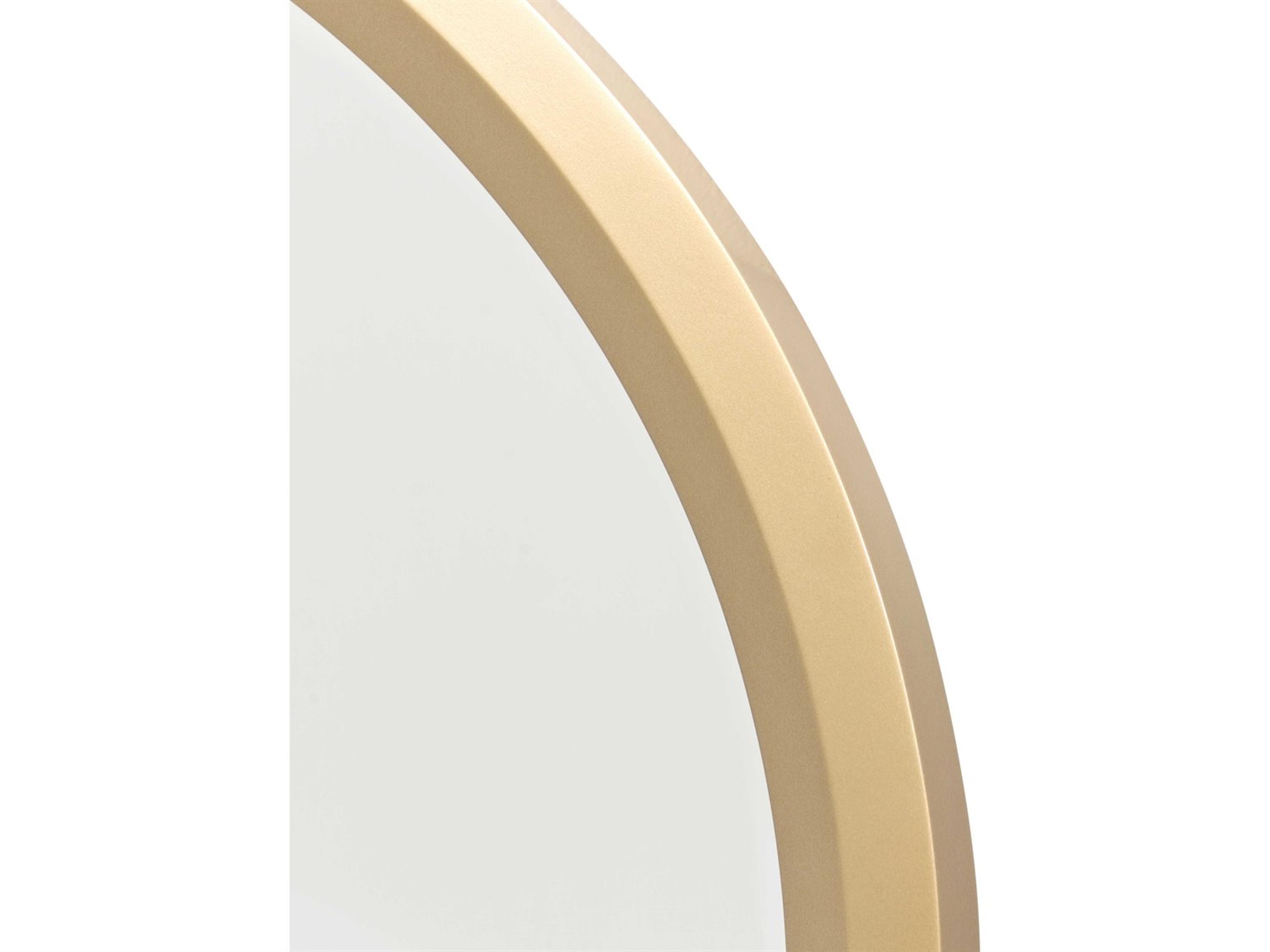 Luxecor Gilded Gold Oval Dresser Mirror