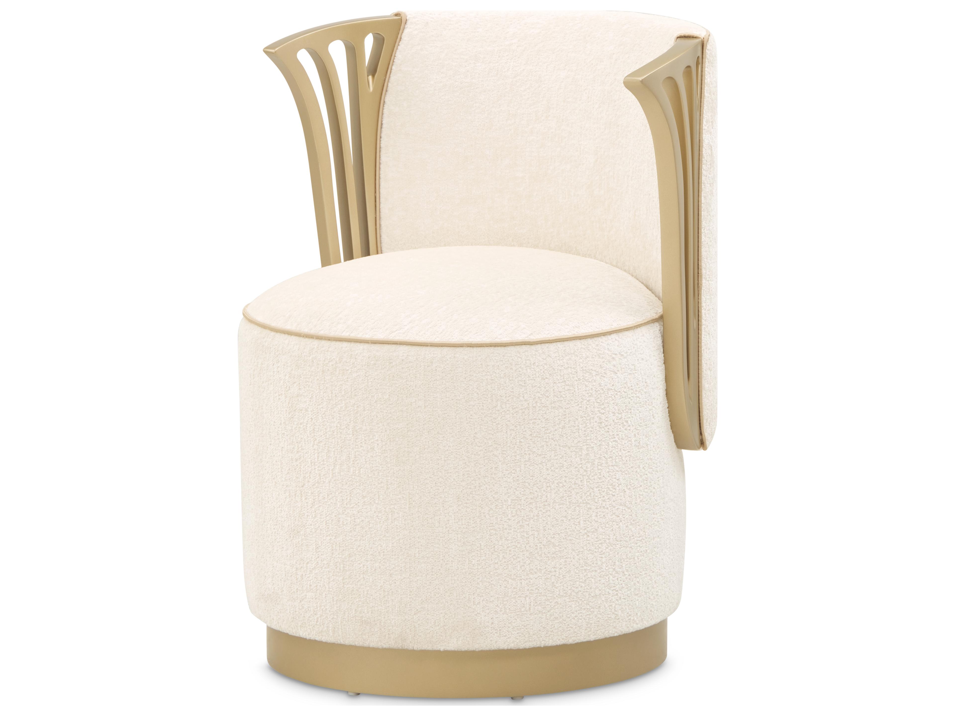 Gilded Cream Vanity Chair