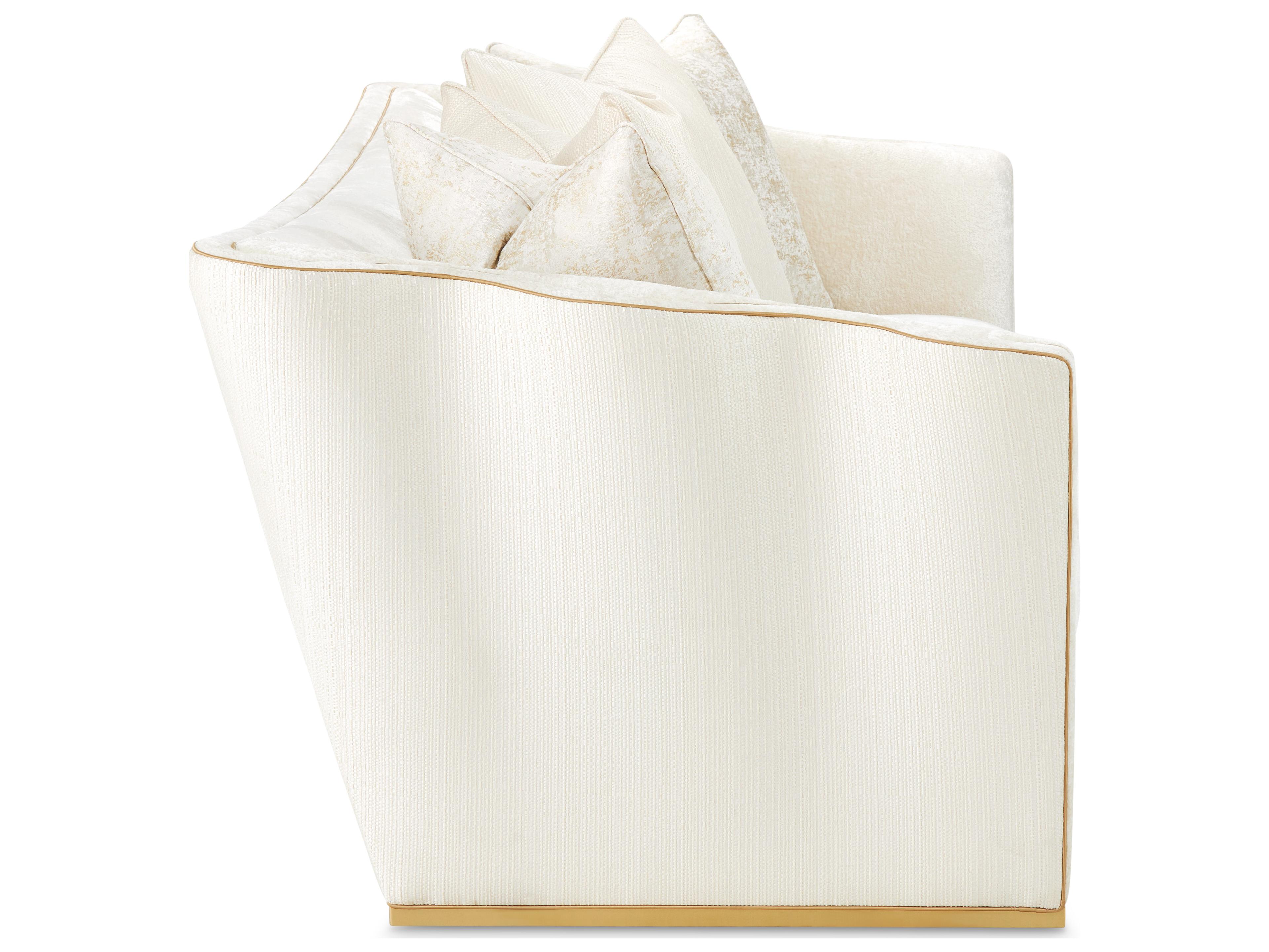 Luxecor Gilded Starlight Light Champagne Upholstered Sofa