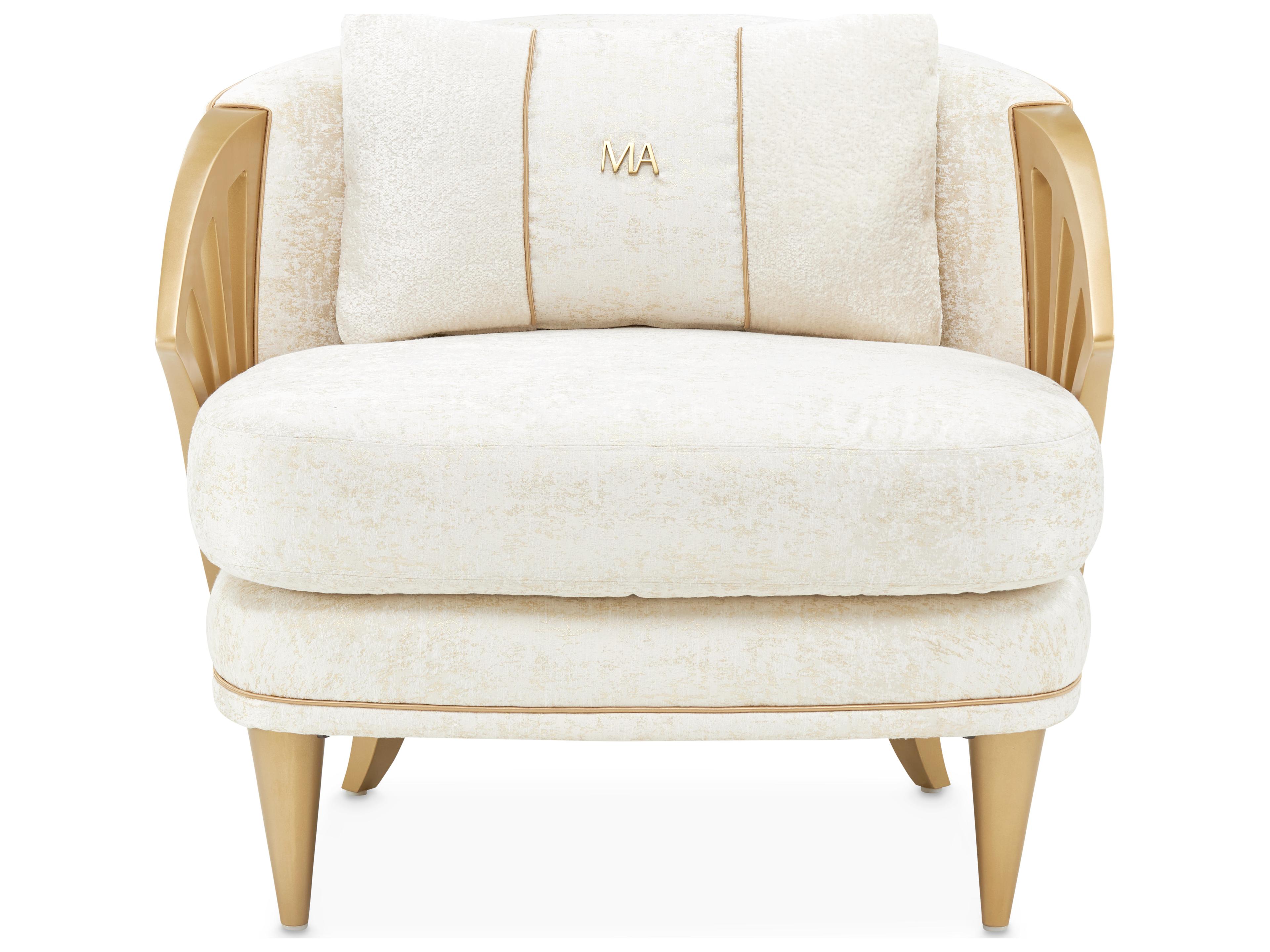 Luxecor Gilded Champagne Accent Chair