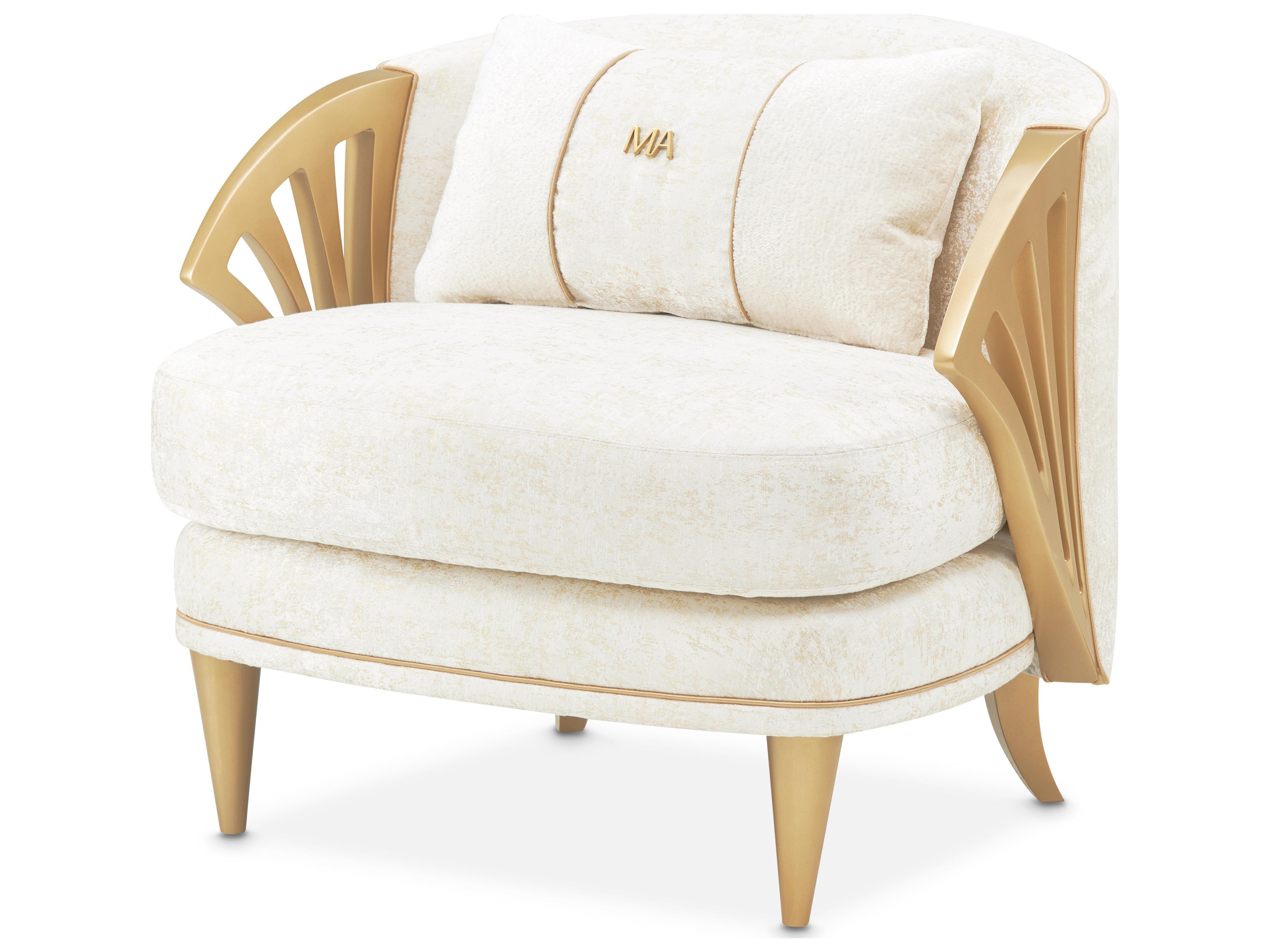 Gilded Champagne Accent Chair