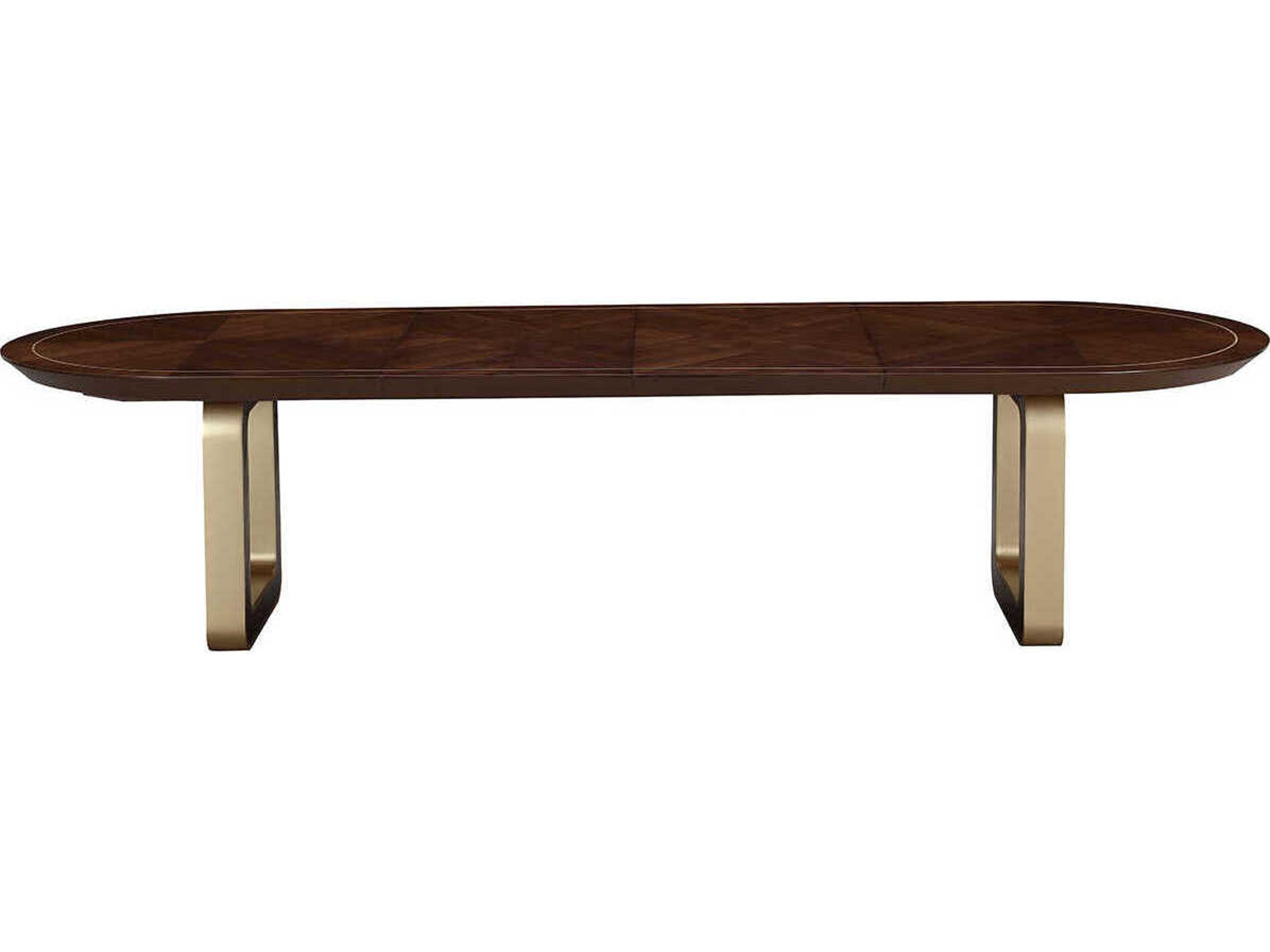 Michael Amini Houston Oval Wood Dining Table
