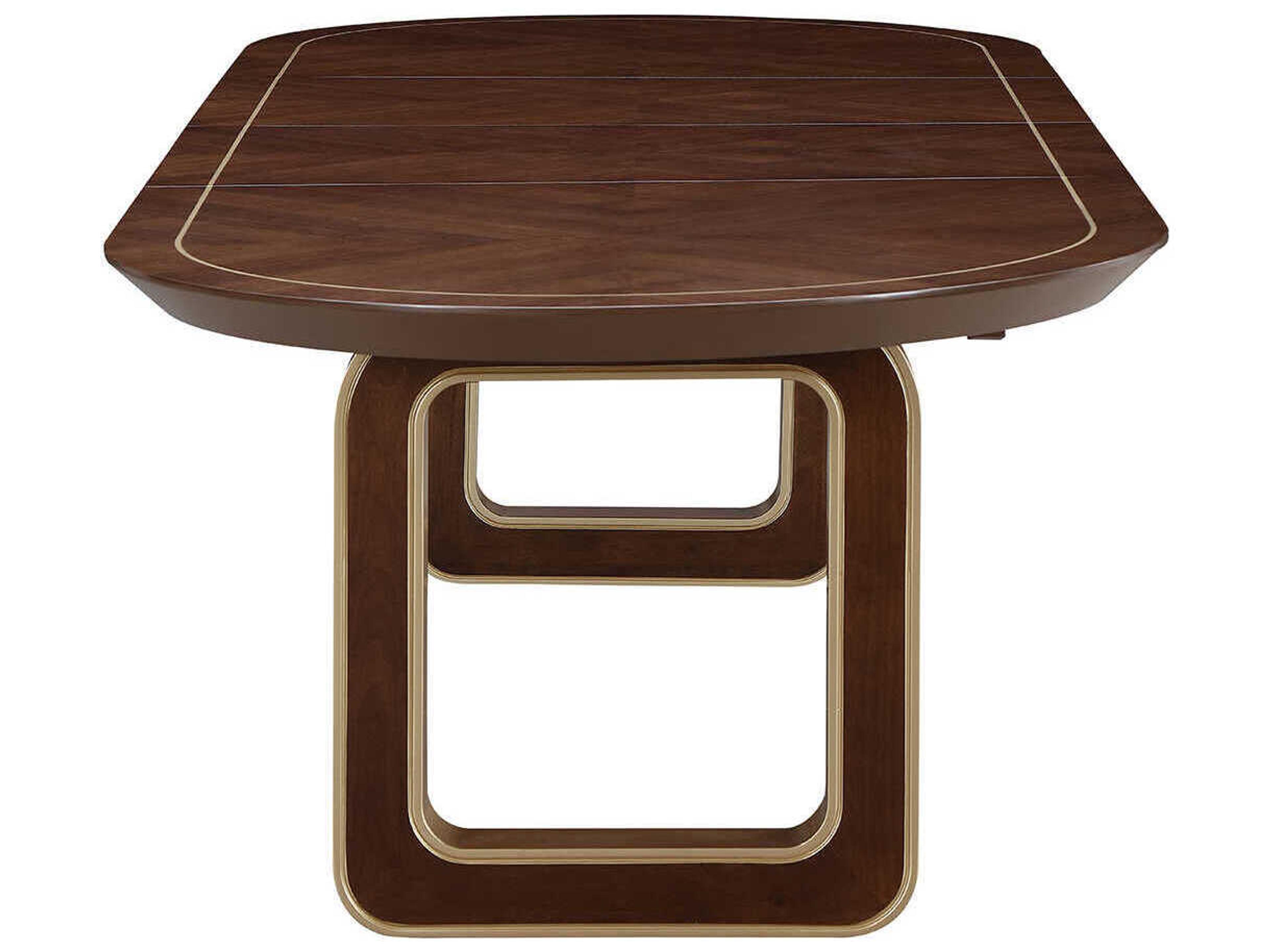 Michael Amini Houston Oval Wood Dining Table