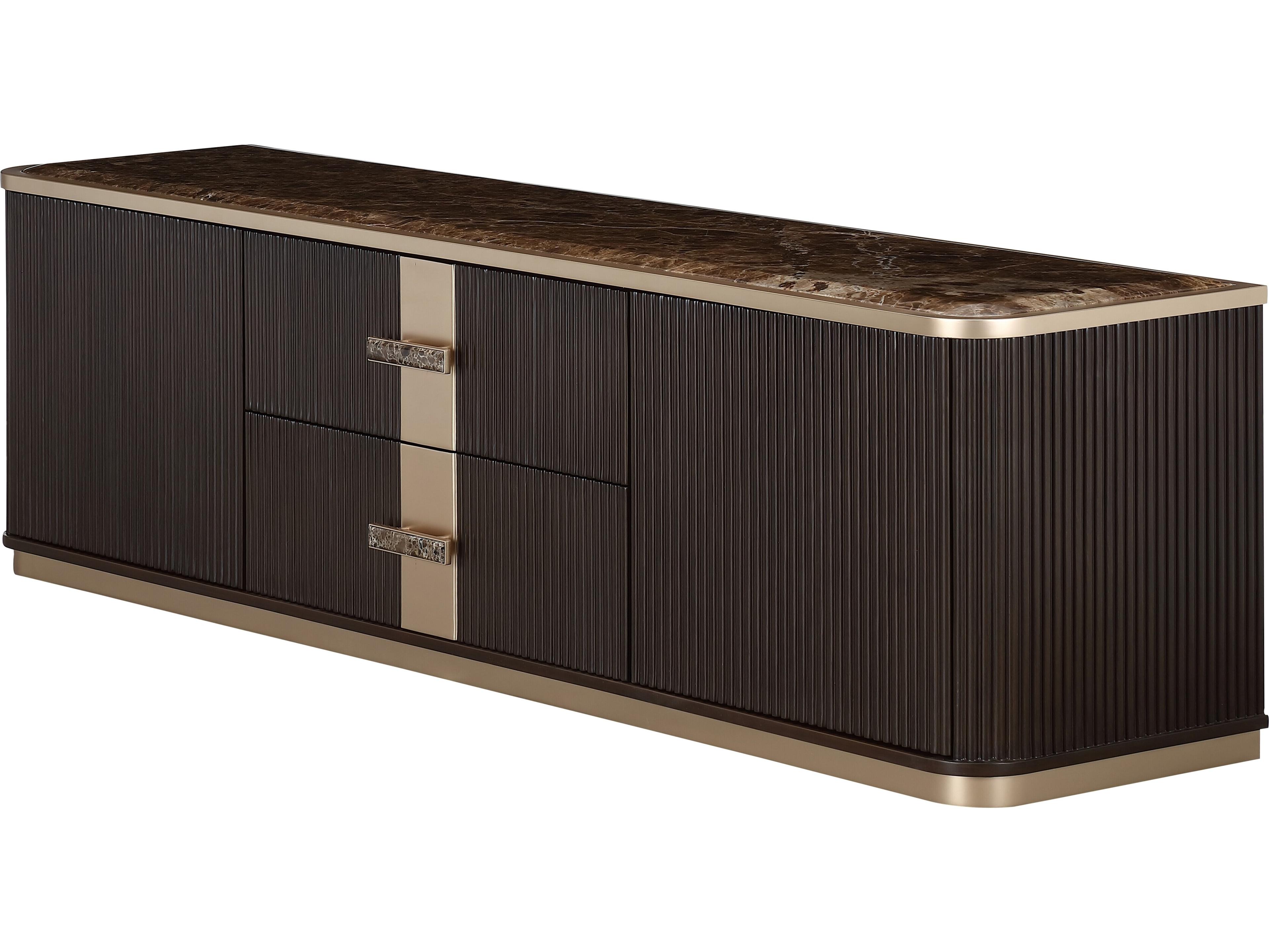 West Kensington 80" Rubberwood Espresso Media Console