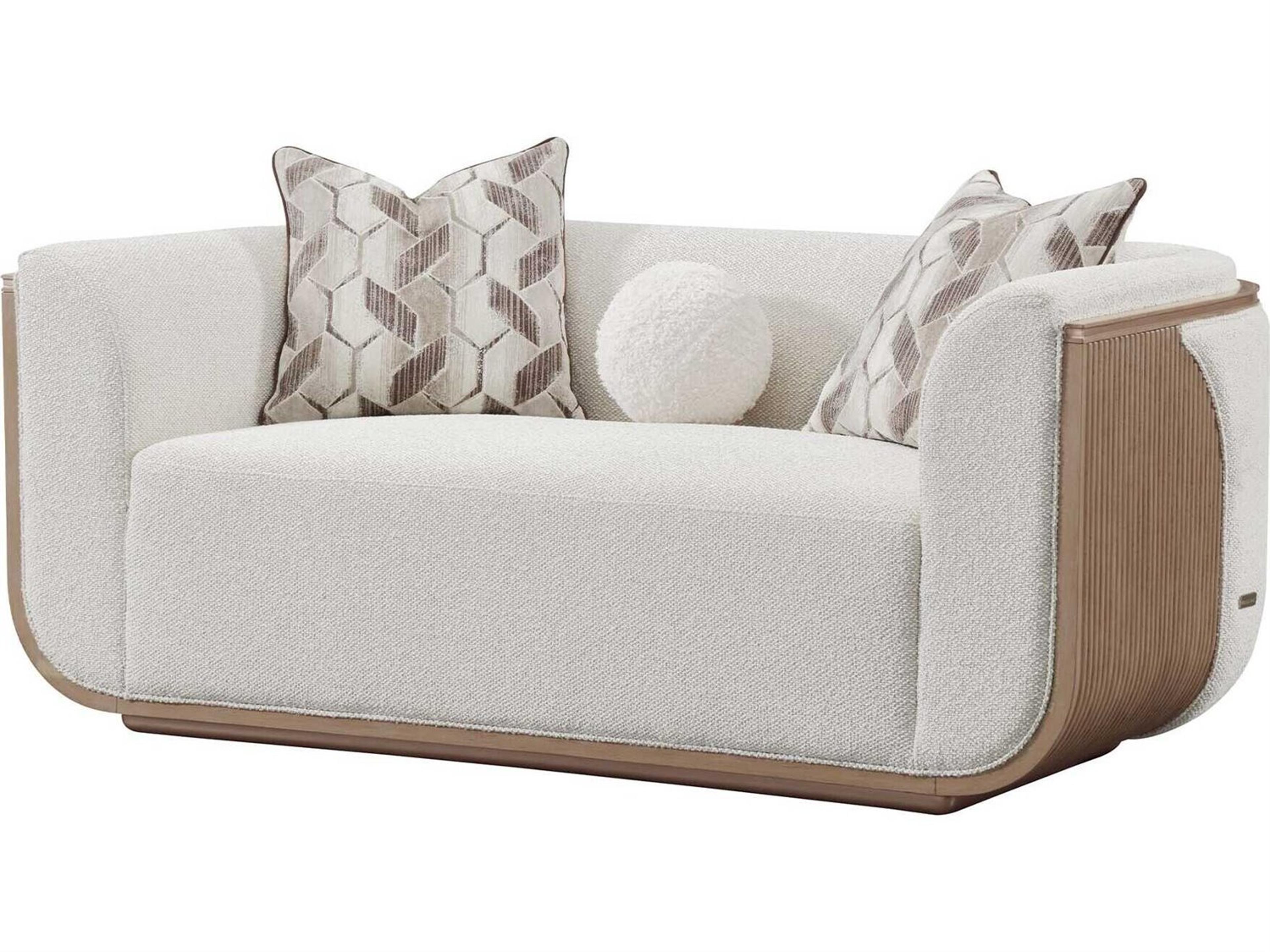 West Kensington 2-Seat Boucle Loveseat Sofa in Sea Salt Caramel Beige