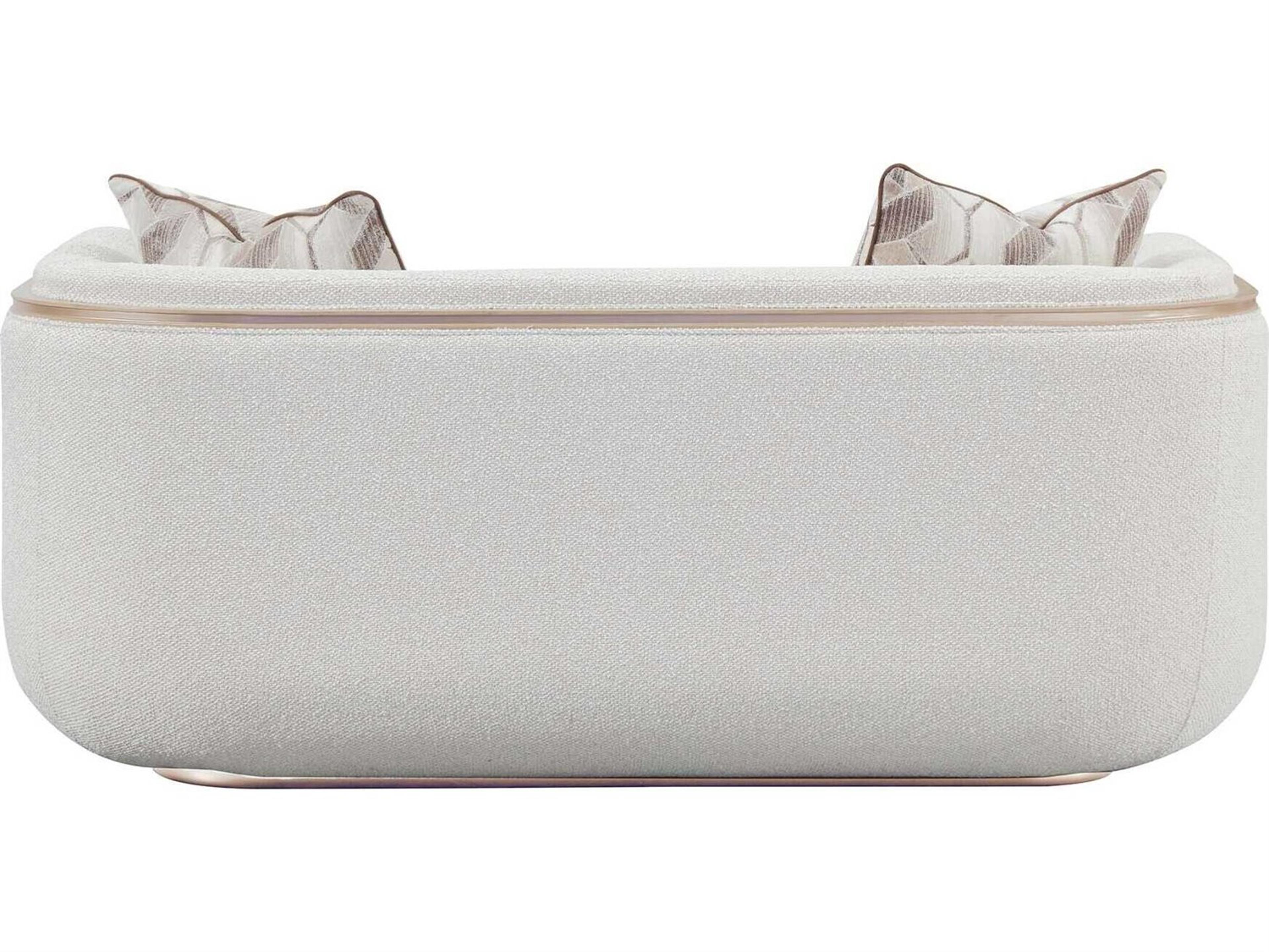 Luxecor Gilded Sea Salt Caramel Beige Upholstered Loveseat