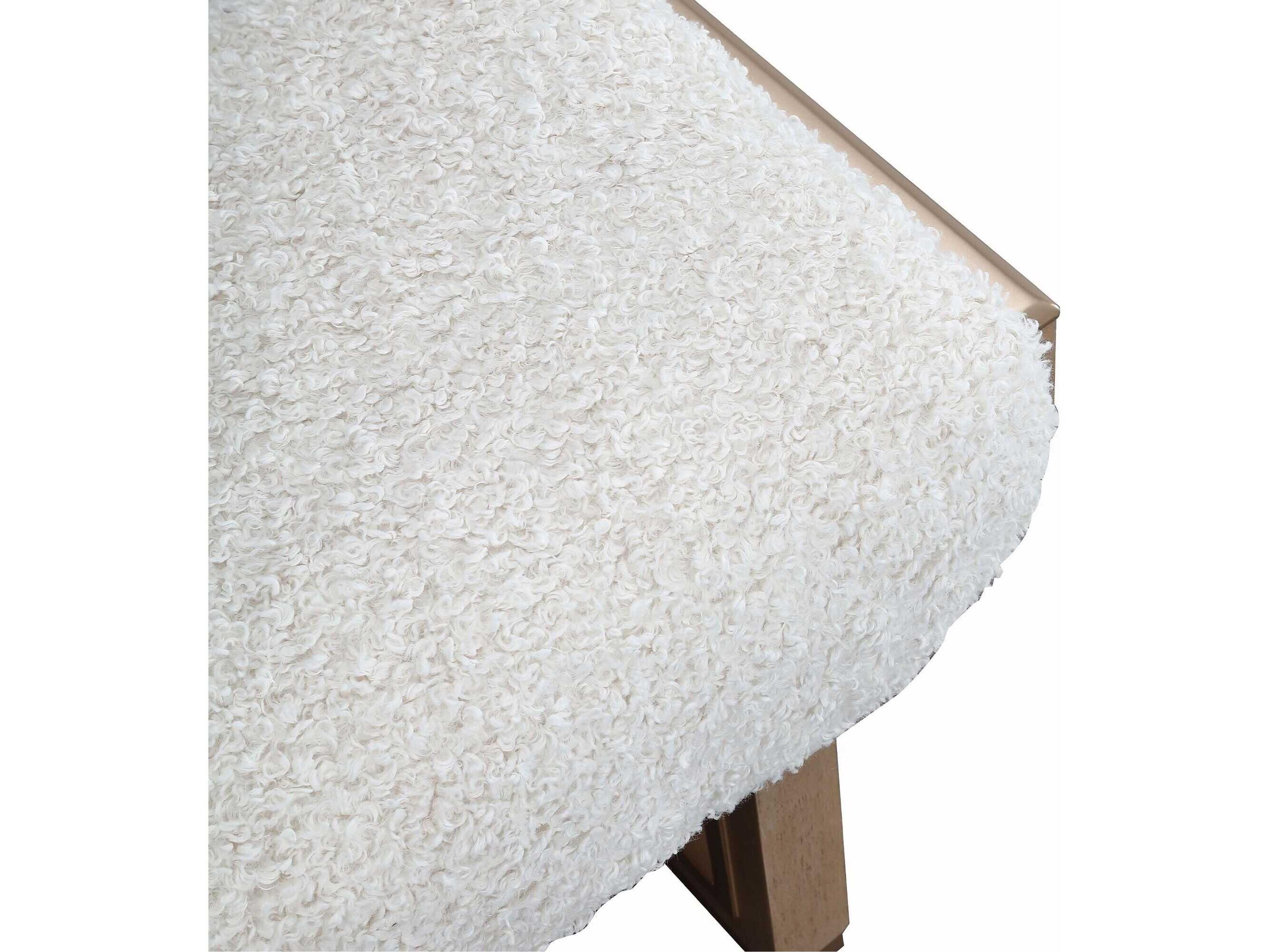 Luxecor Gilded Sea Salt Caramel Beige Upholstered Accent Bench