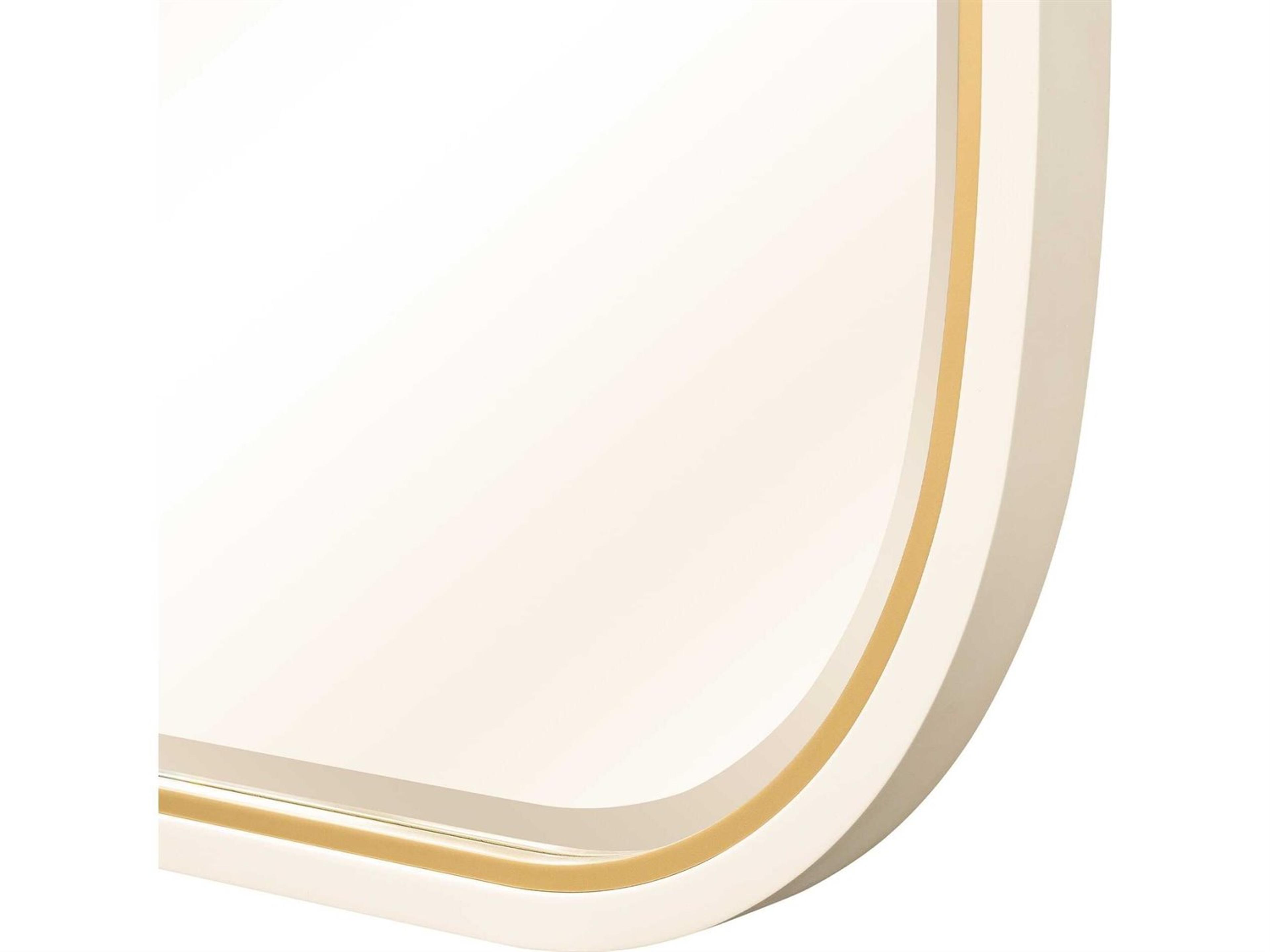 Luxecor Gilded Light Champagne Rectangular Dresser Mirror