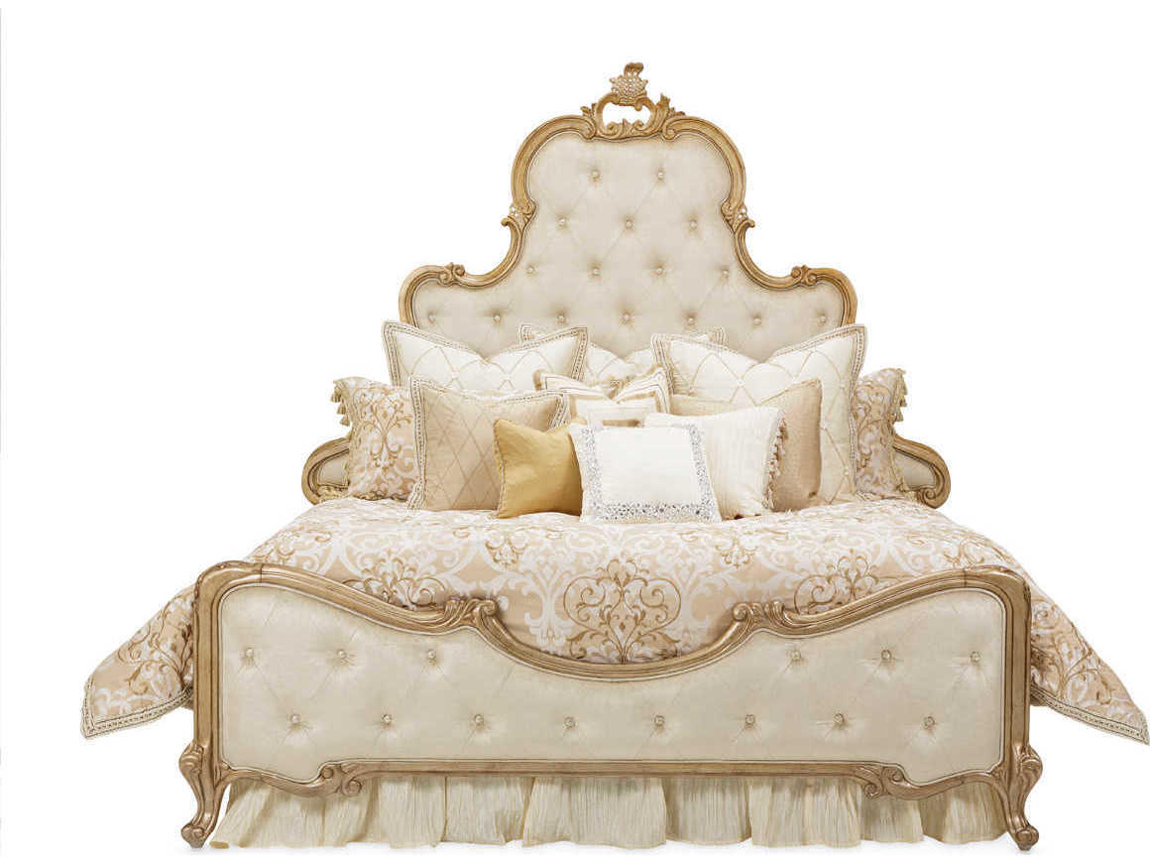 Michael Amini Chateau De Lago Luxembourg Creme 13-Piece King Comforter Set