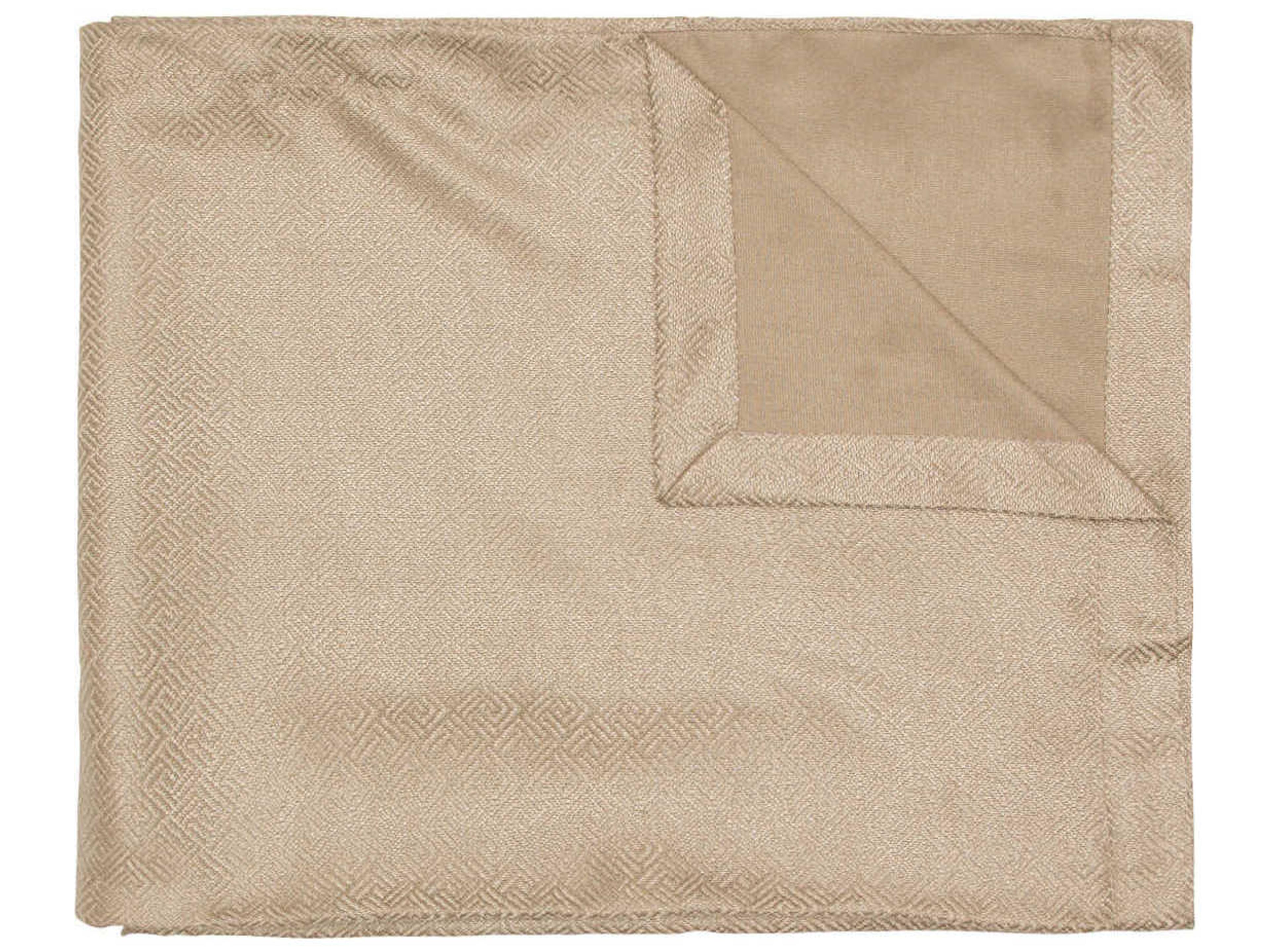 Michael Amini Alton 3-Piece Gold Queen Bed Throw Set