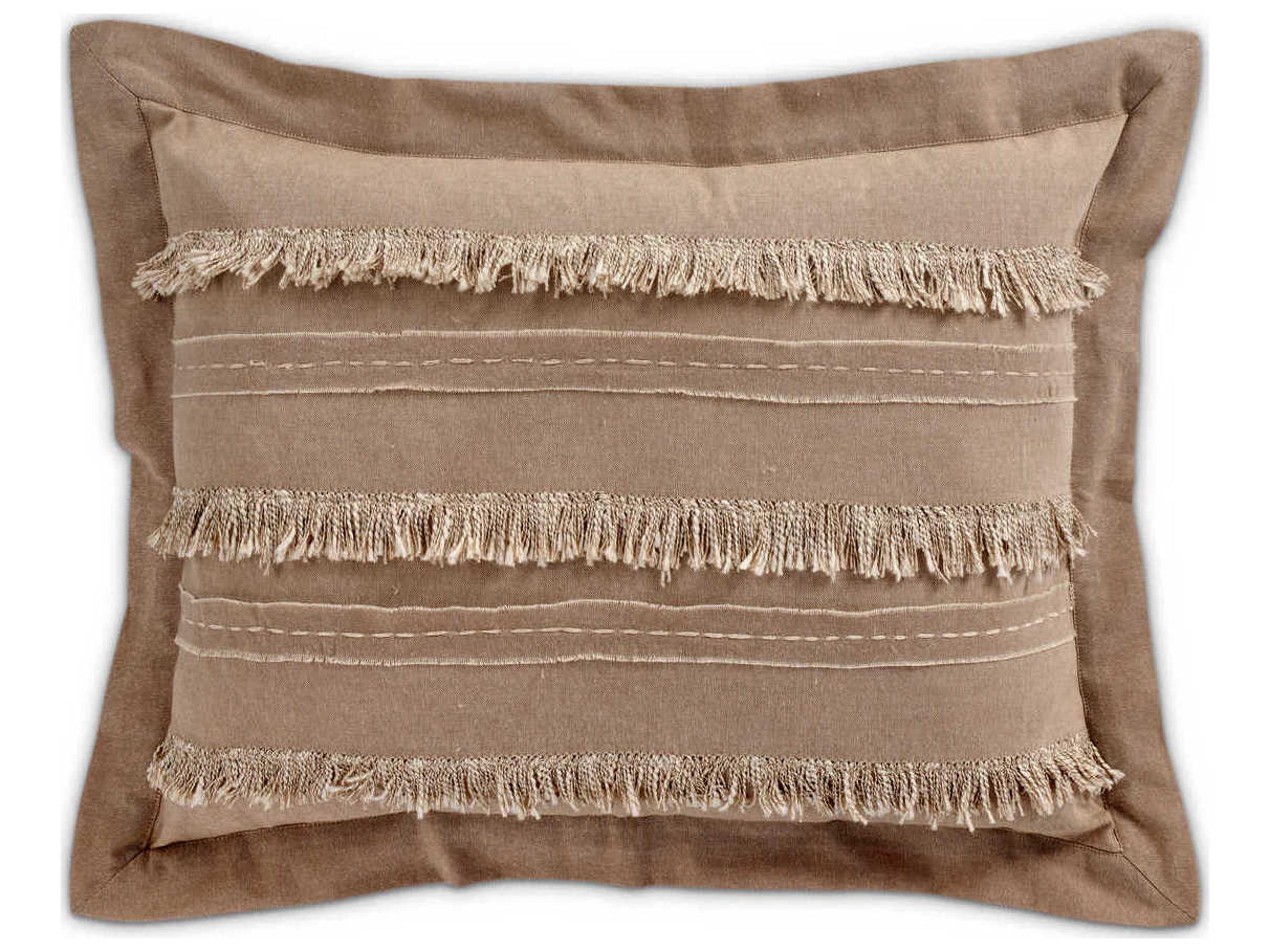 Michael Amini Country Lane Toast Seven-Piece Queen Duvet Set