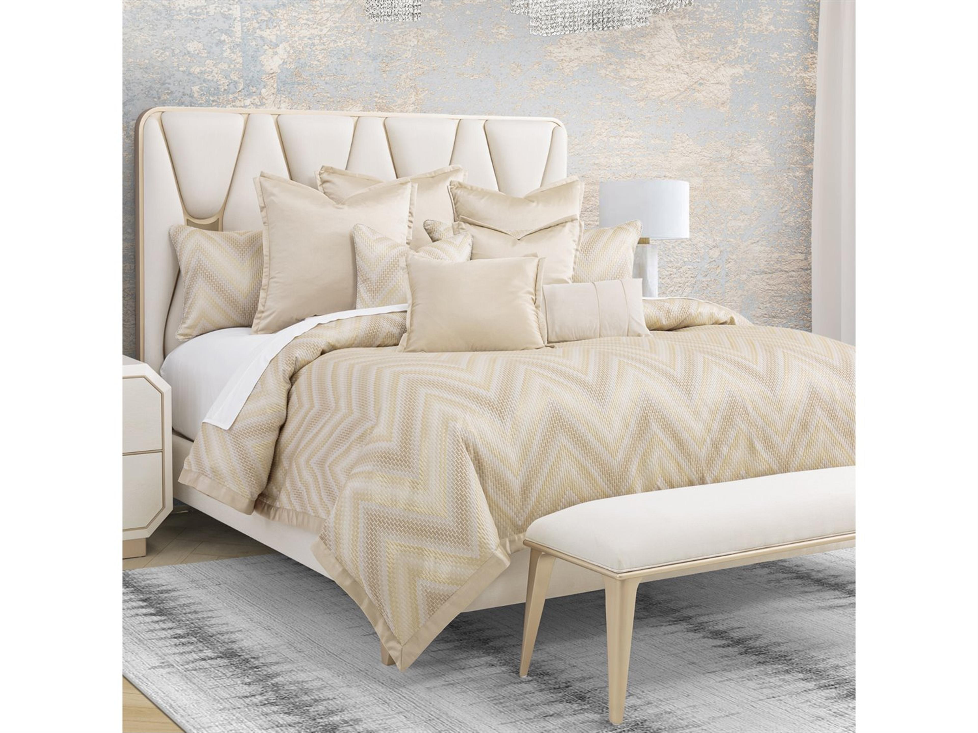 Bedding Infinity 9-Piece Queen Duvet Set - Gold