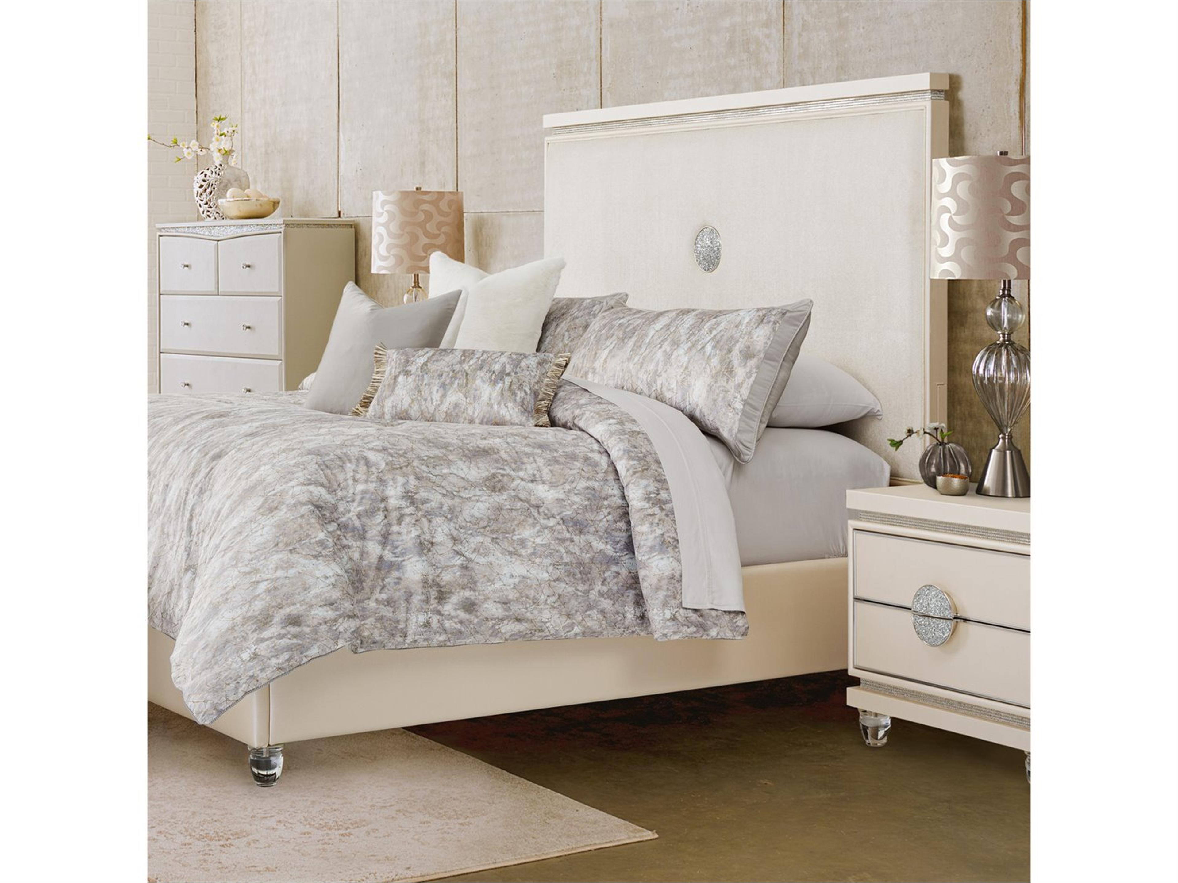 Michael Amini Bedding Odessa 6-Piece Queen Comforter Set - Mist