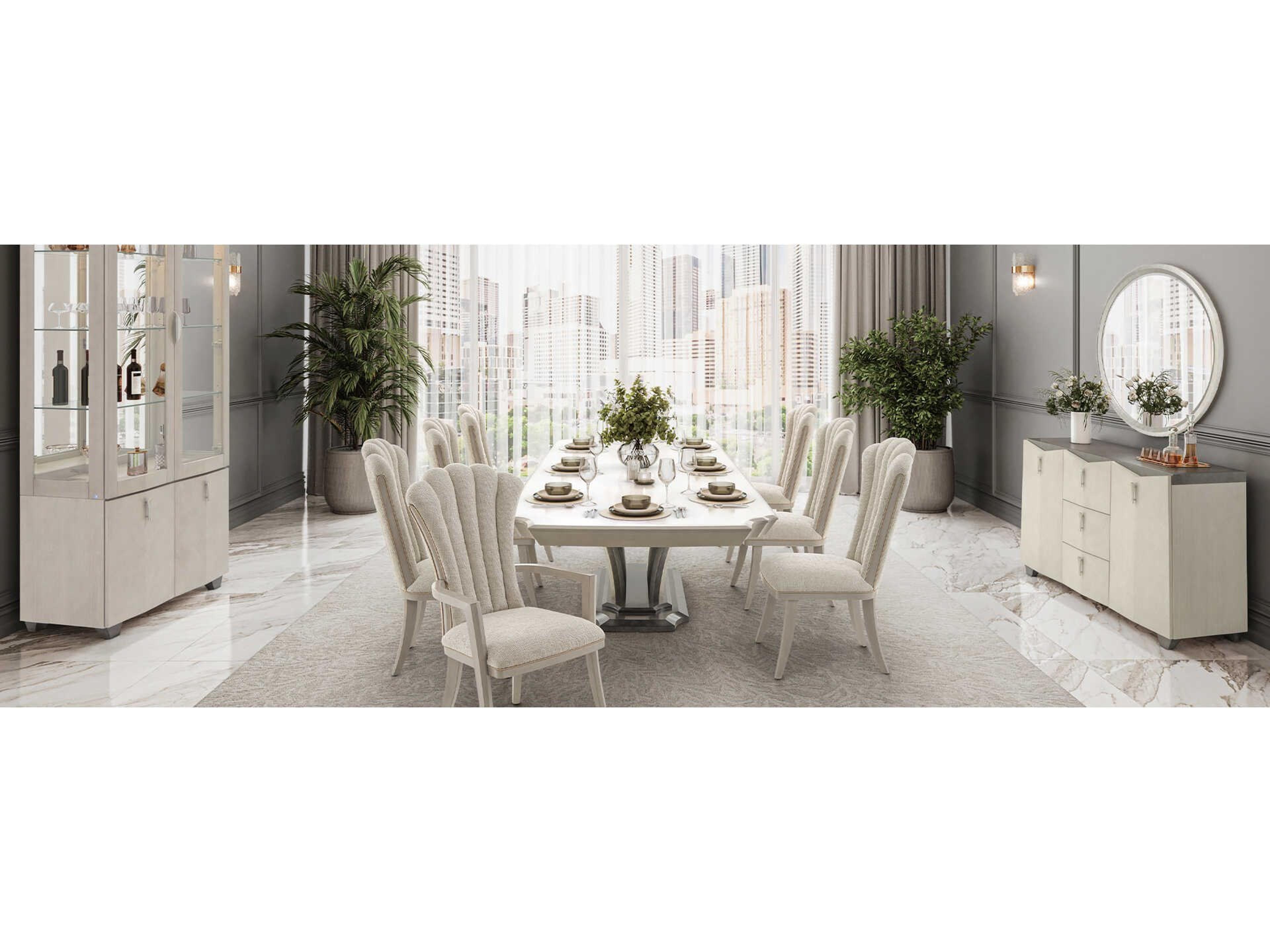 Fantosini Poplar Wood Dining Room Set