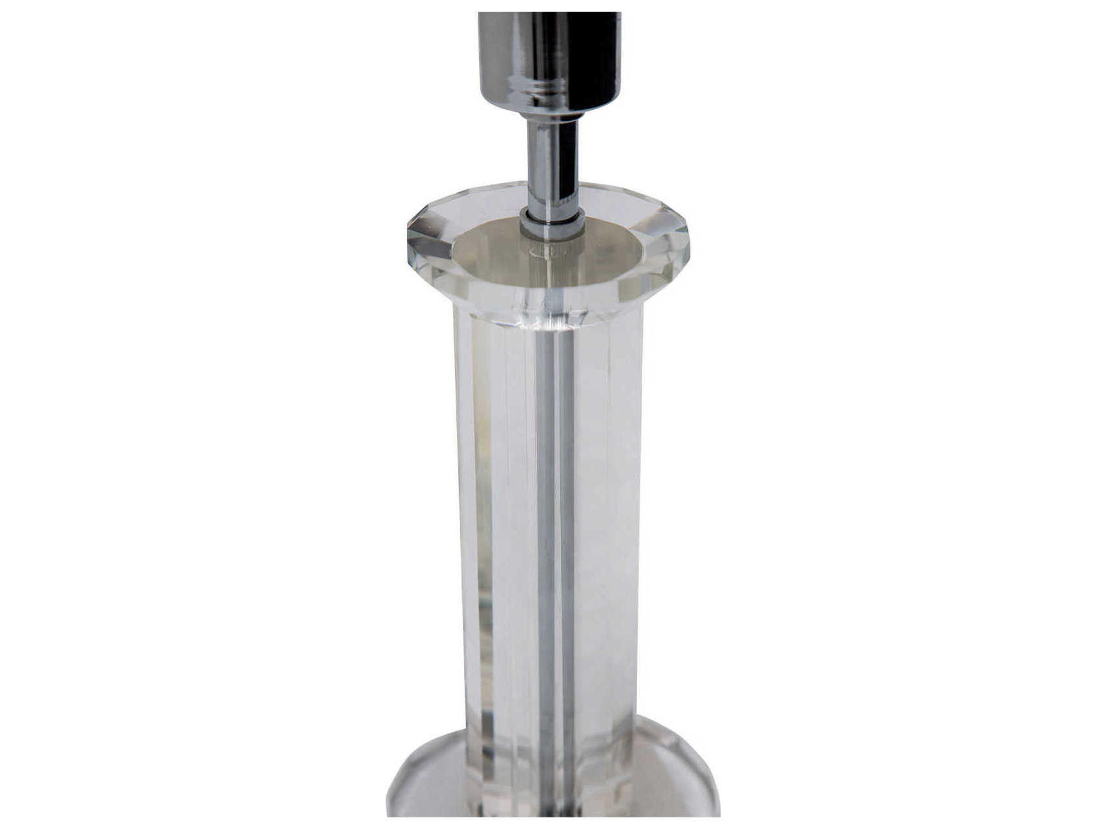 Luxecor Gilded Crystal Clear Table Lamp