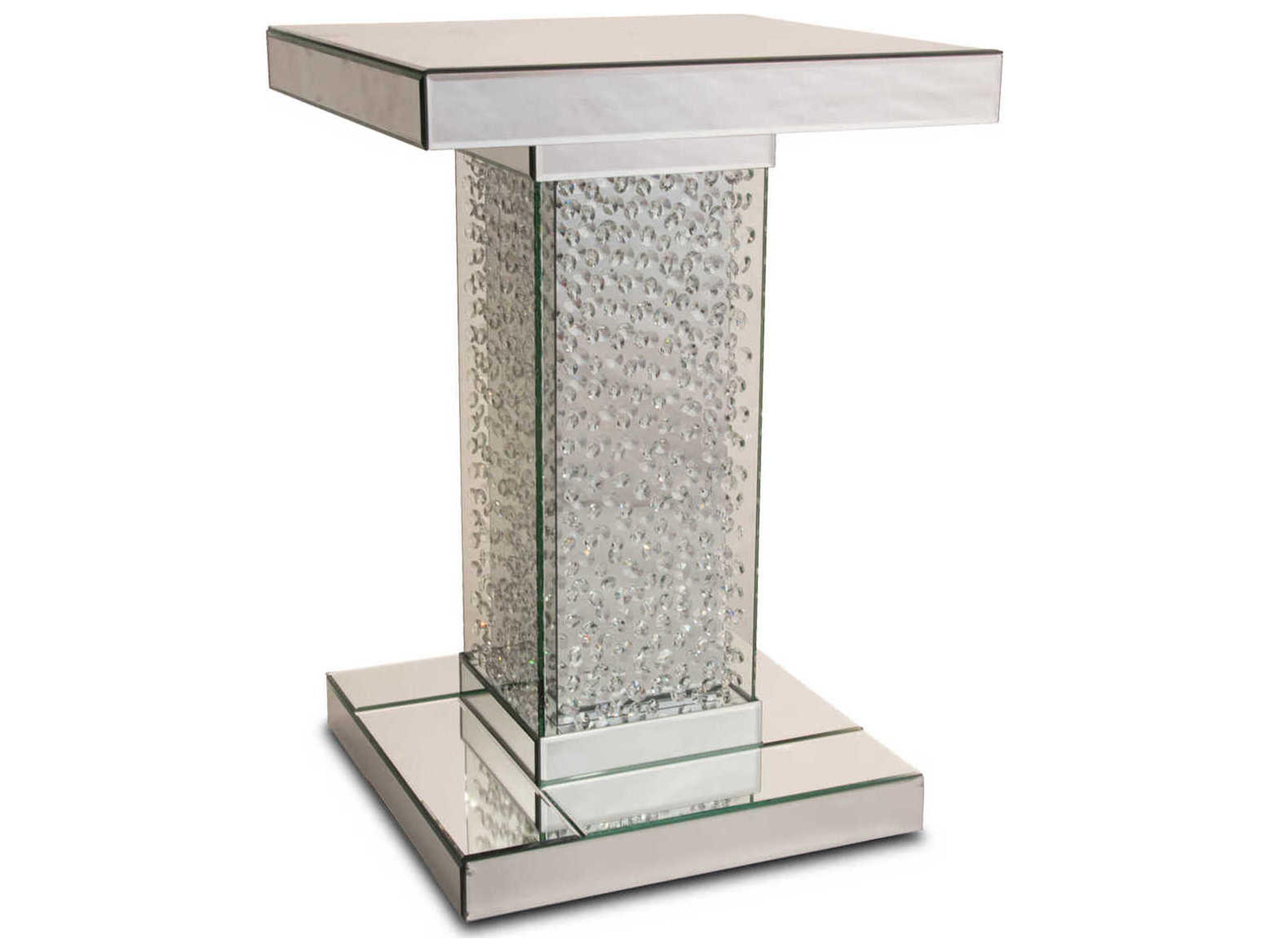 Montreal Square Glass End Table