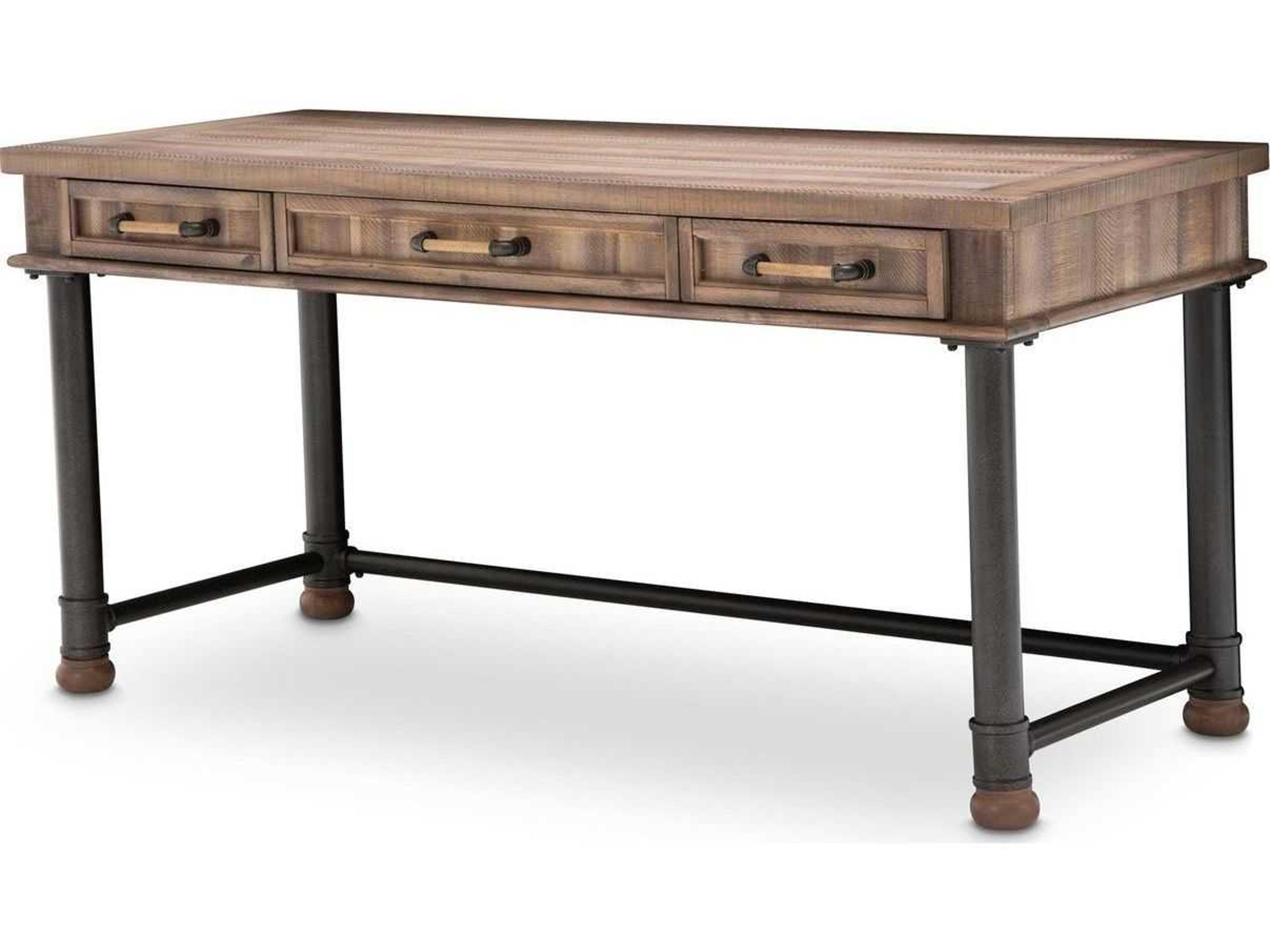 Crossings Brown Acacia Wood Writing Desk