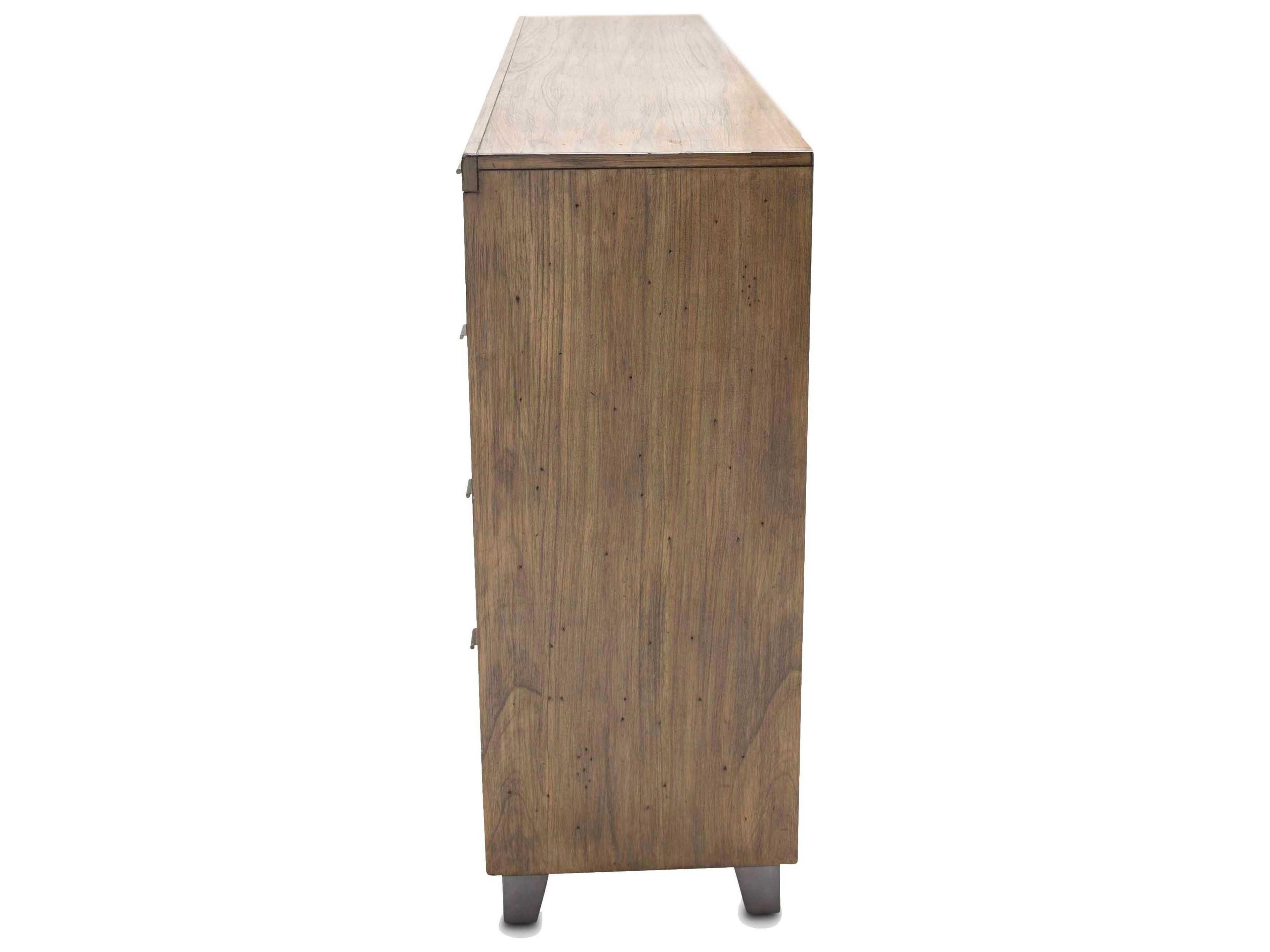 Michael Amini Del Mar Sound Natural Acacia Wood Double Dresser