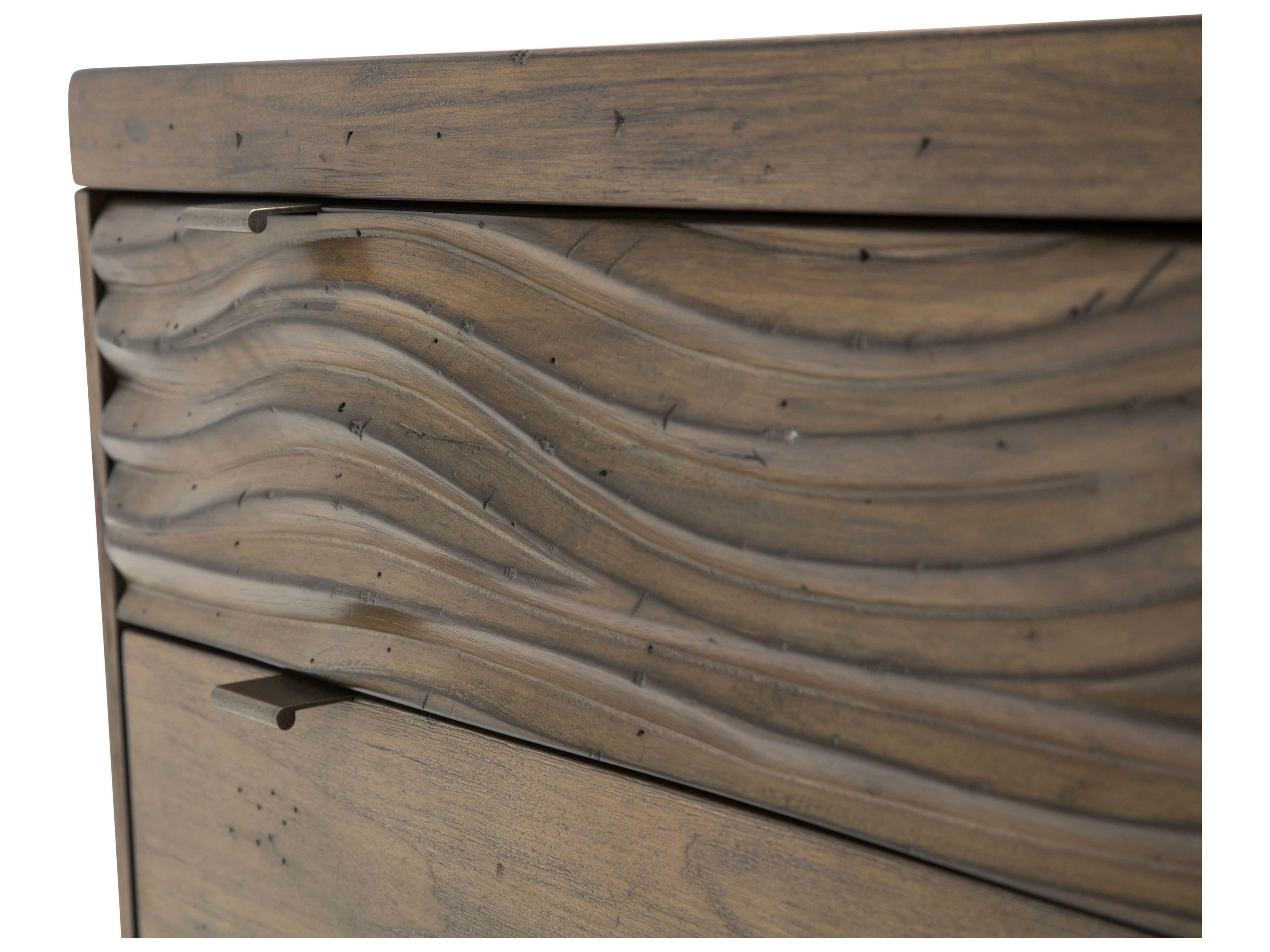 Michael Amini Del Mar Sound Brown Acacia Wood Accent Chest