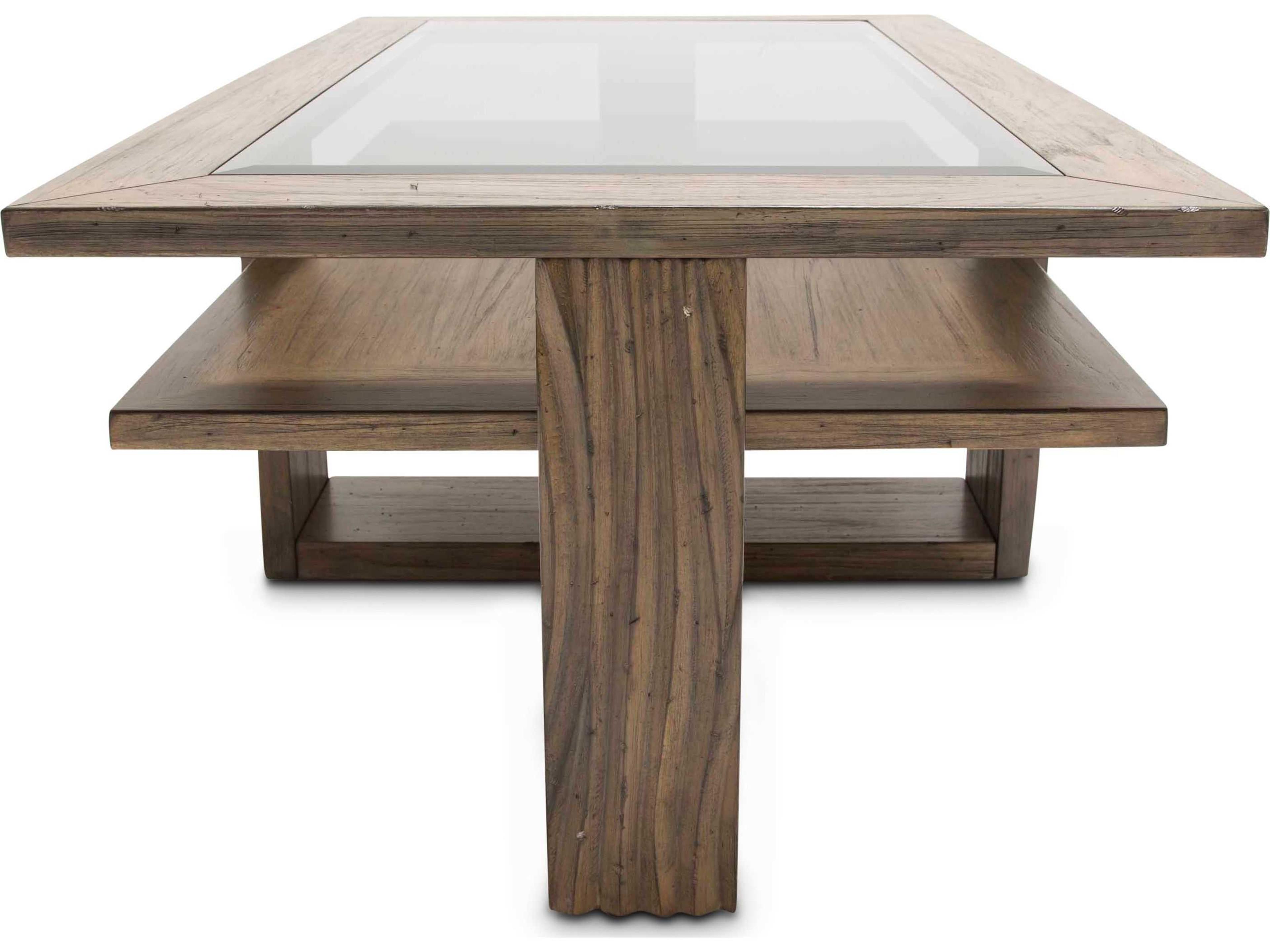 Michael Amini Del Mar Sound Rectangular Glass Coffee Table