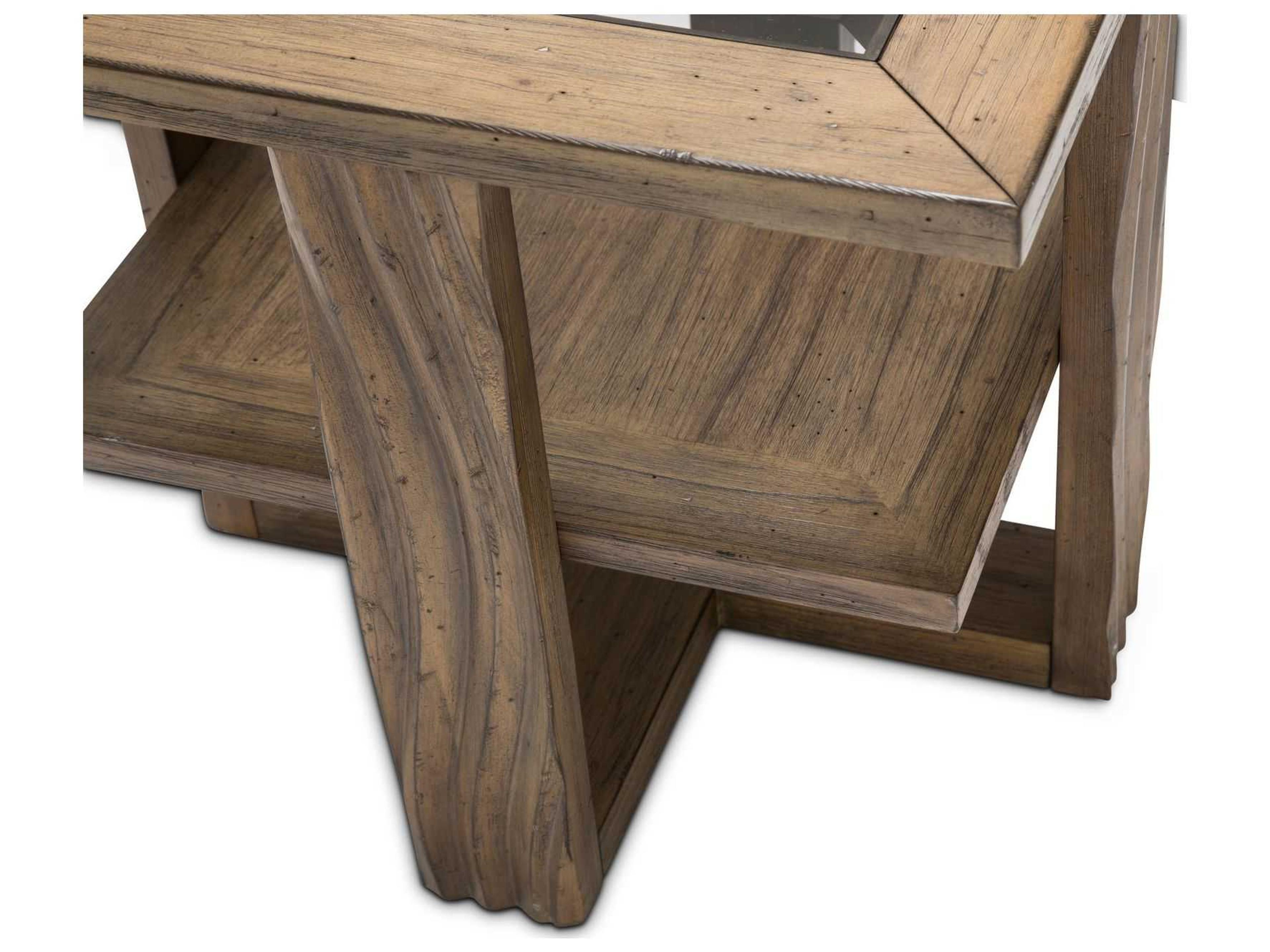 Michael Amini Del Mar Sound Square Glass End Table