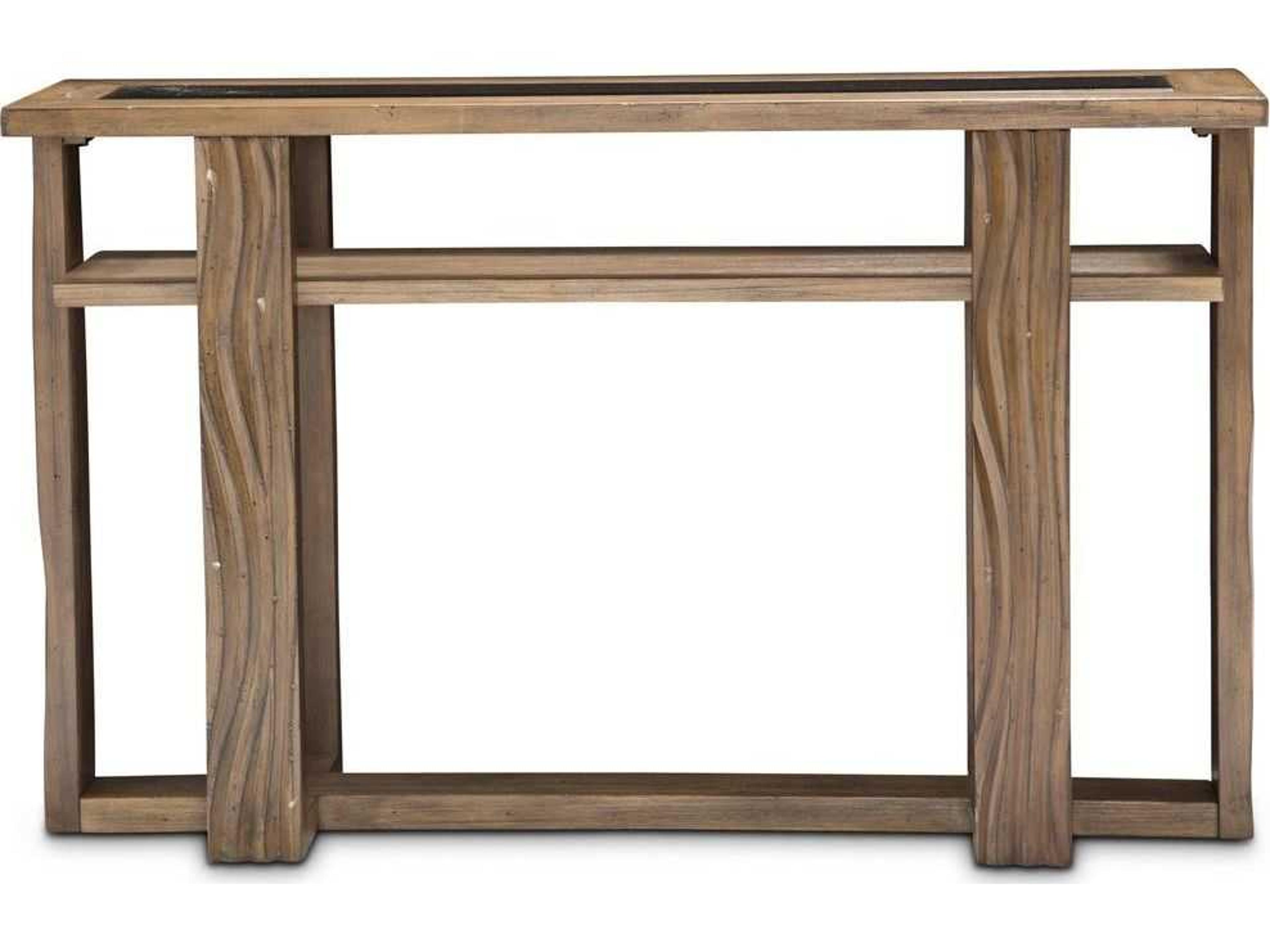 Michael Amini Del Mar Sound Rectangular Glass Console Table