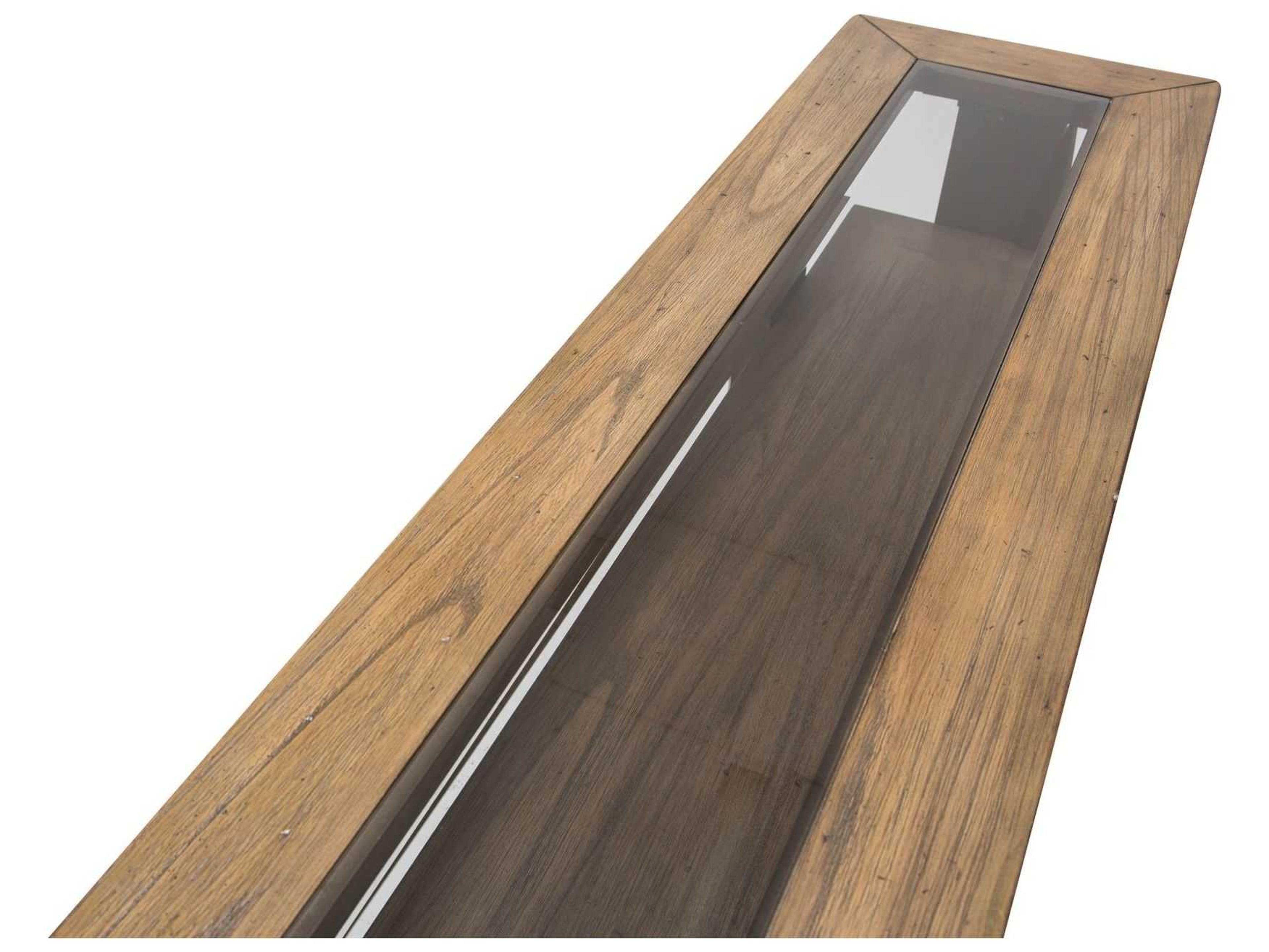 Michael Amini Del Mar Sound Rectangular Glass Console Table