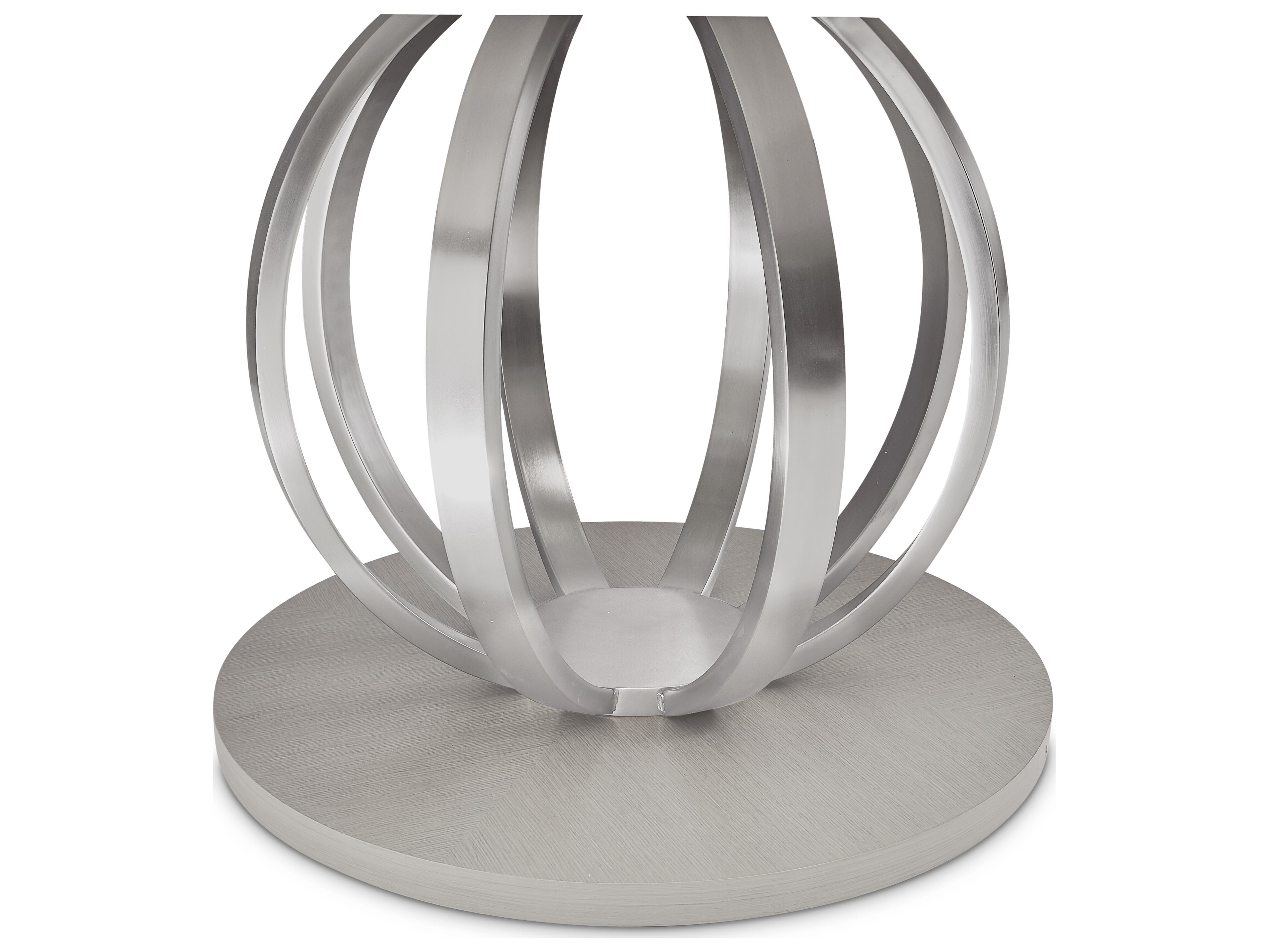 Luxecor Gilded Round Wood Dining Table