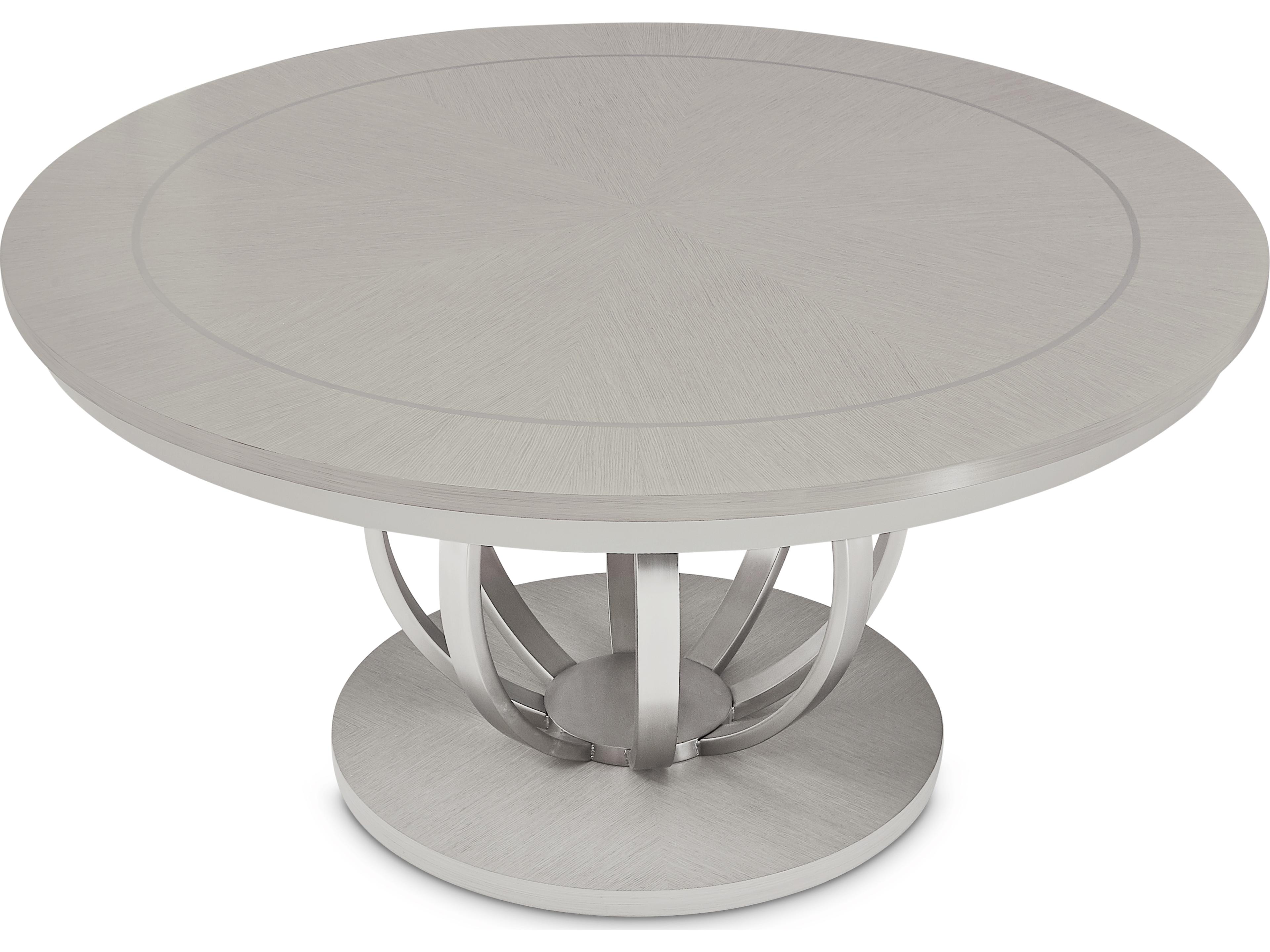 Luxecor Gilded Round Wood Dining Table