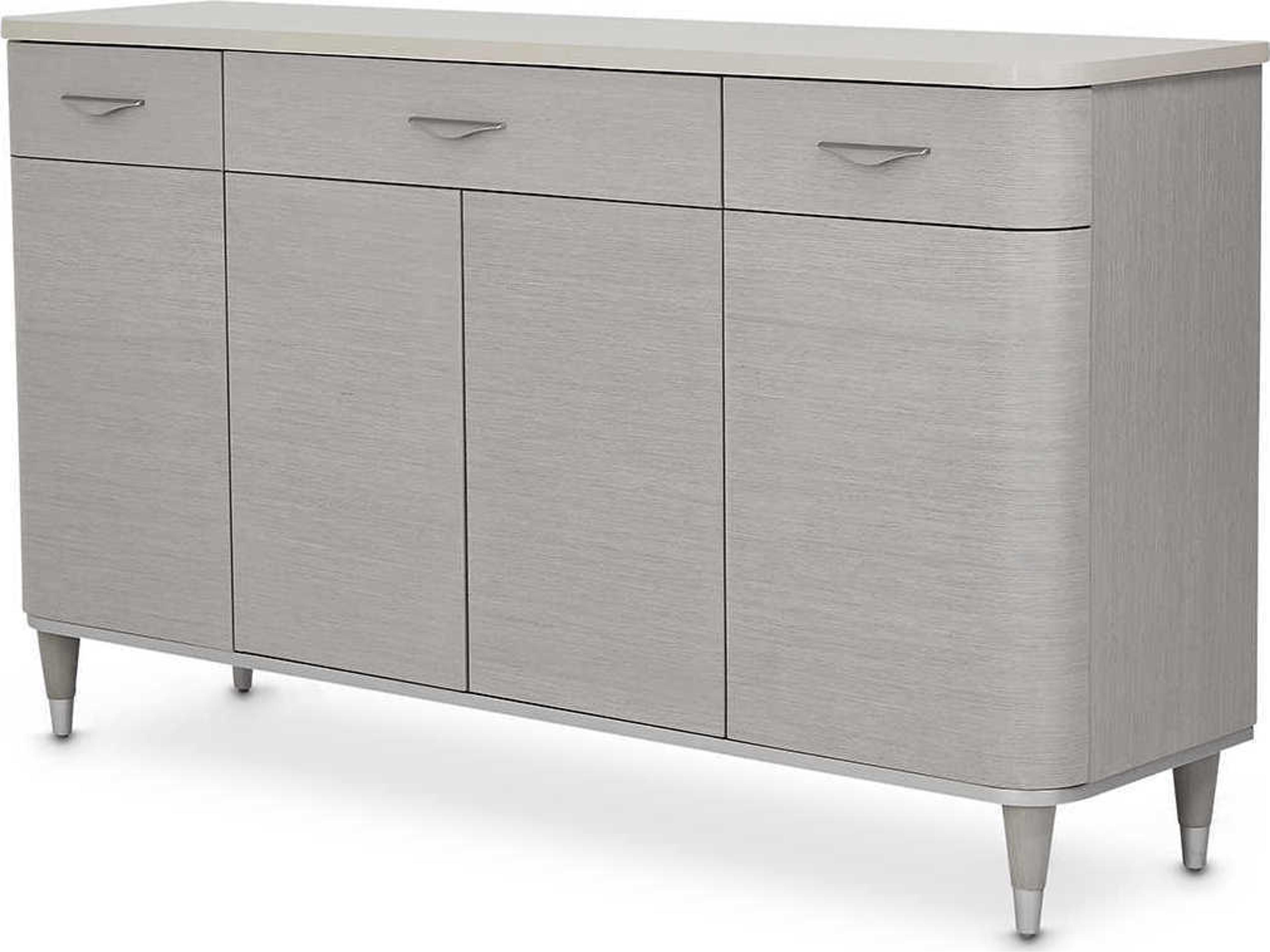 Gilded 68" Poplar Wood Moonlight Sideboard