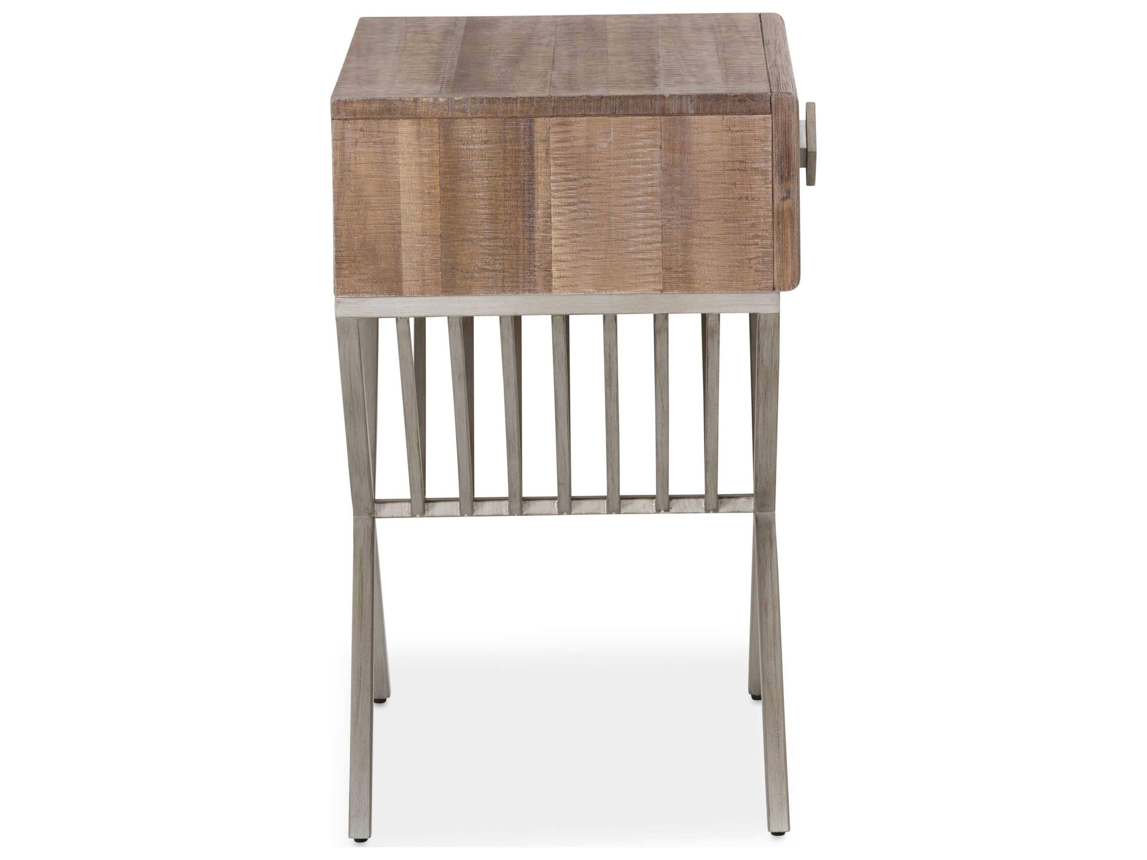 Michael Amini Hudson Ferry Rectangular Wood End Table