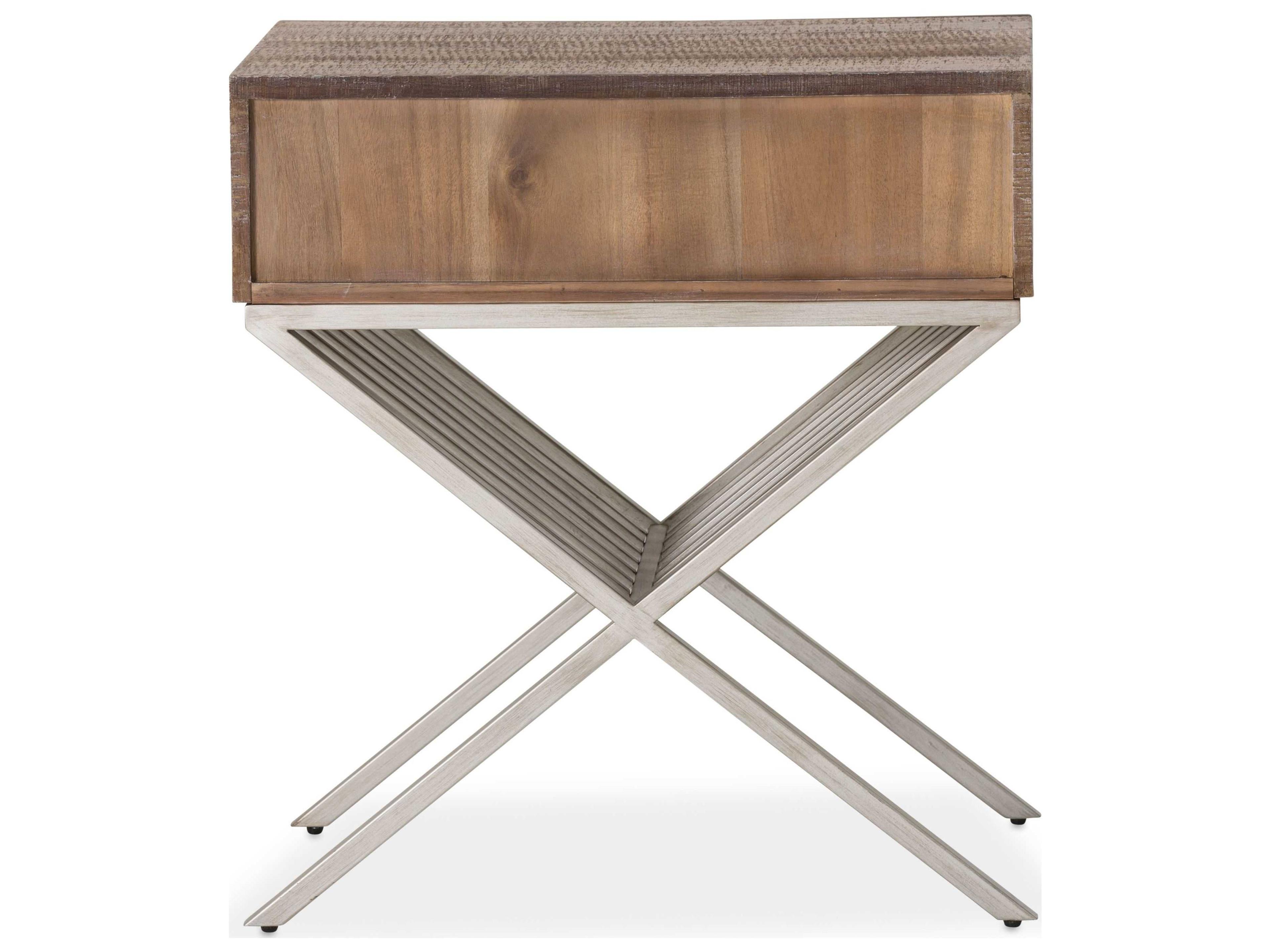 Michael Amini Hudson Ferry Rectangular Wood End Table