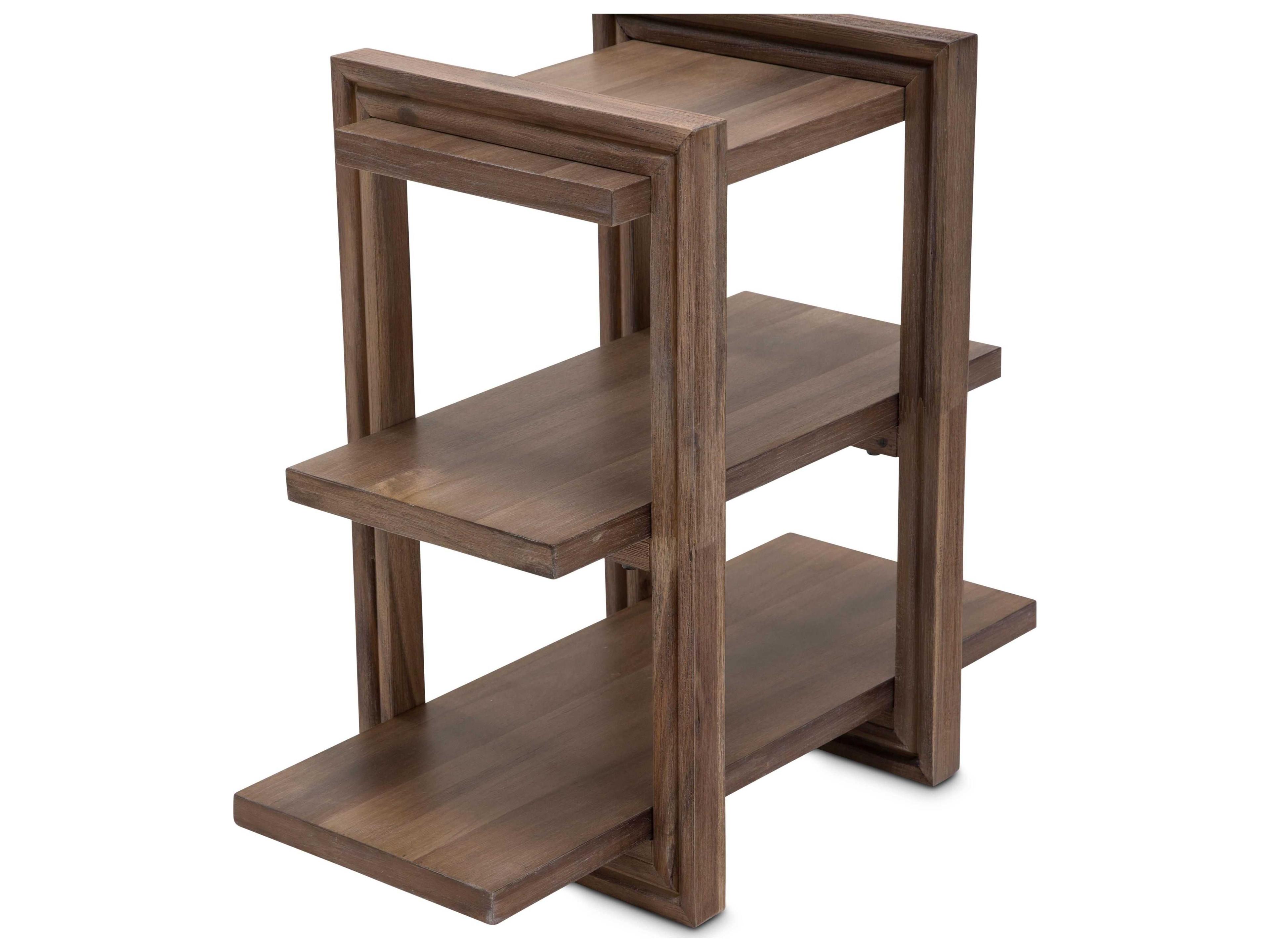 Michael Amini Hudson Ferry Rectangular Wood End Table