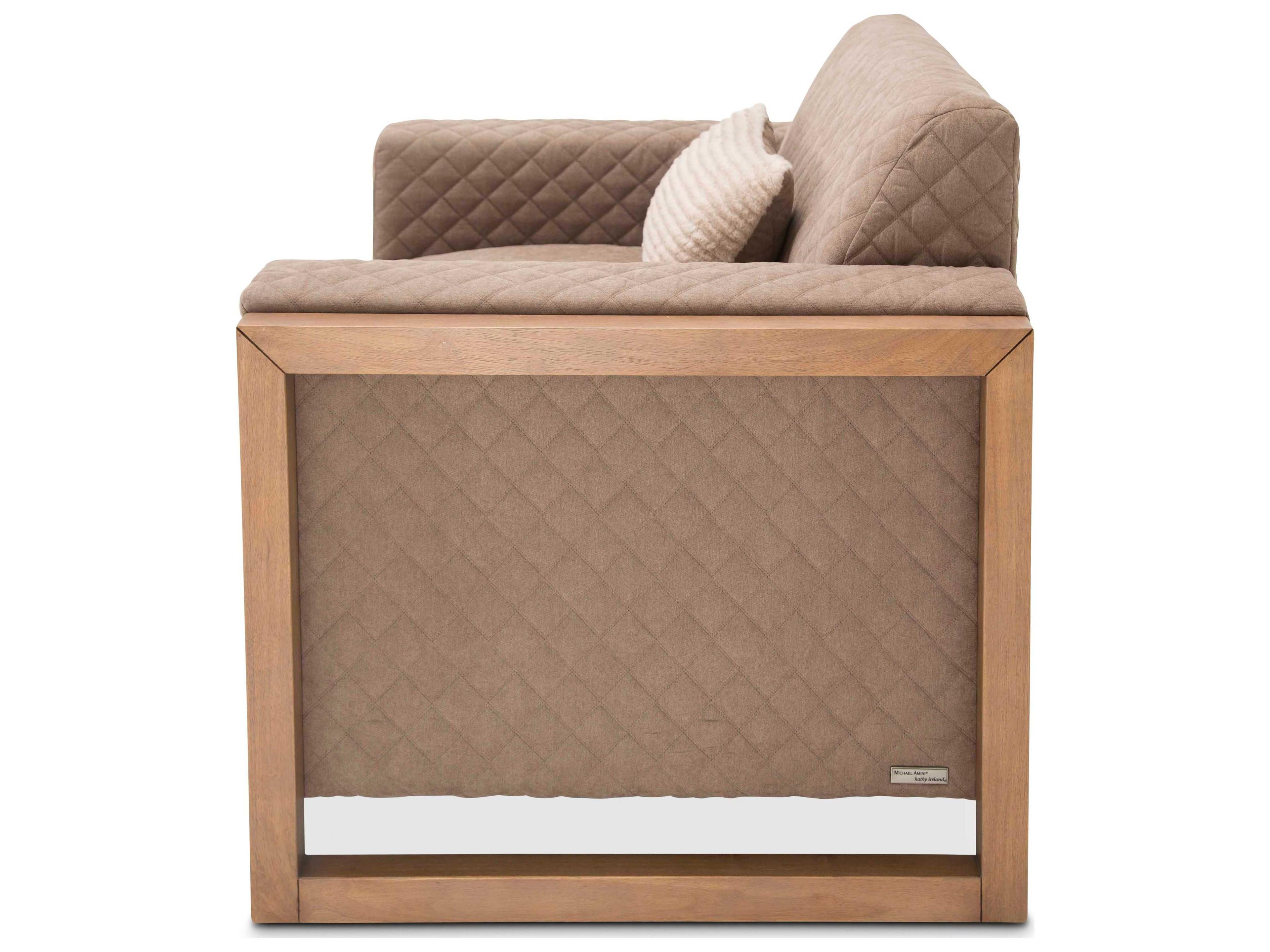 Michael Amini Hudson Ferry Brown Chair and a Half