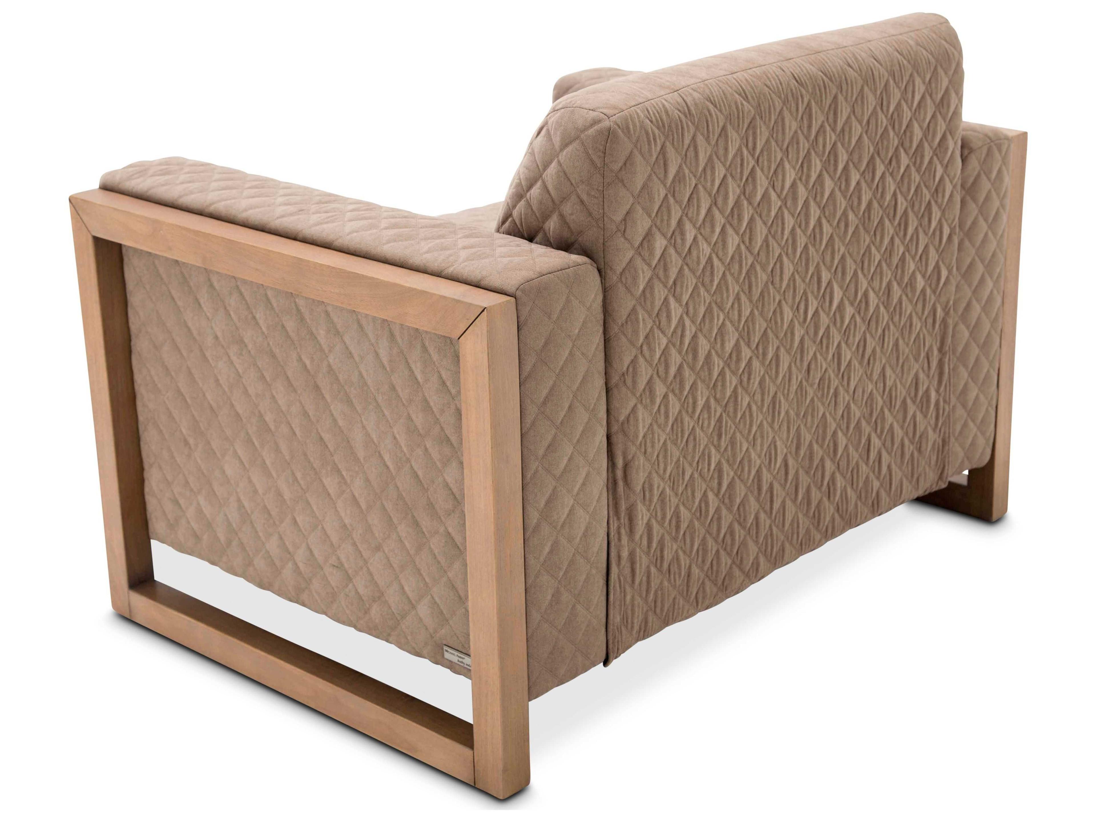 Michael Amini Hudson Ferry Brown Chair and a Half