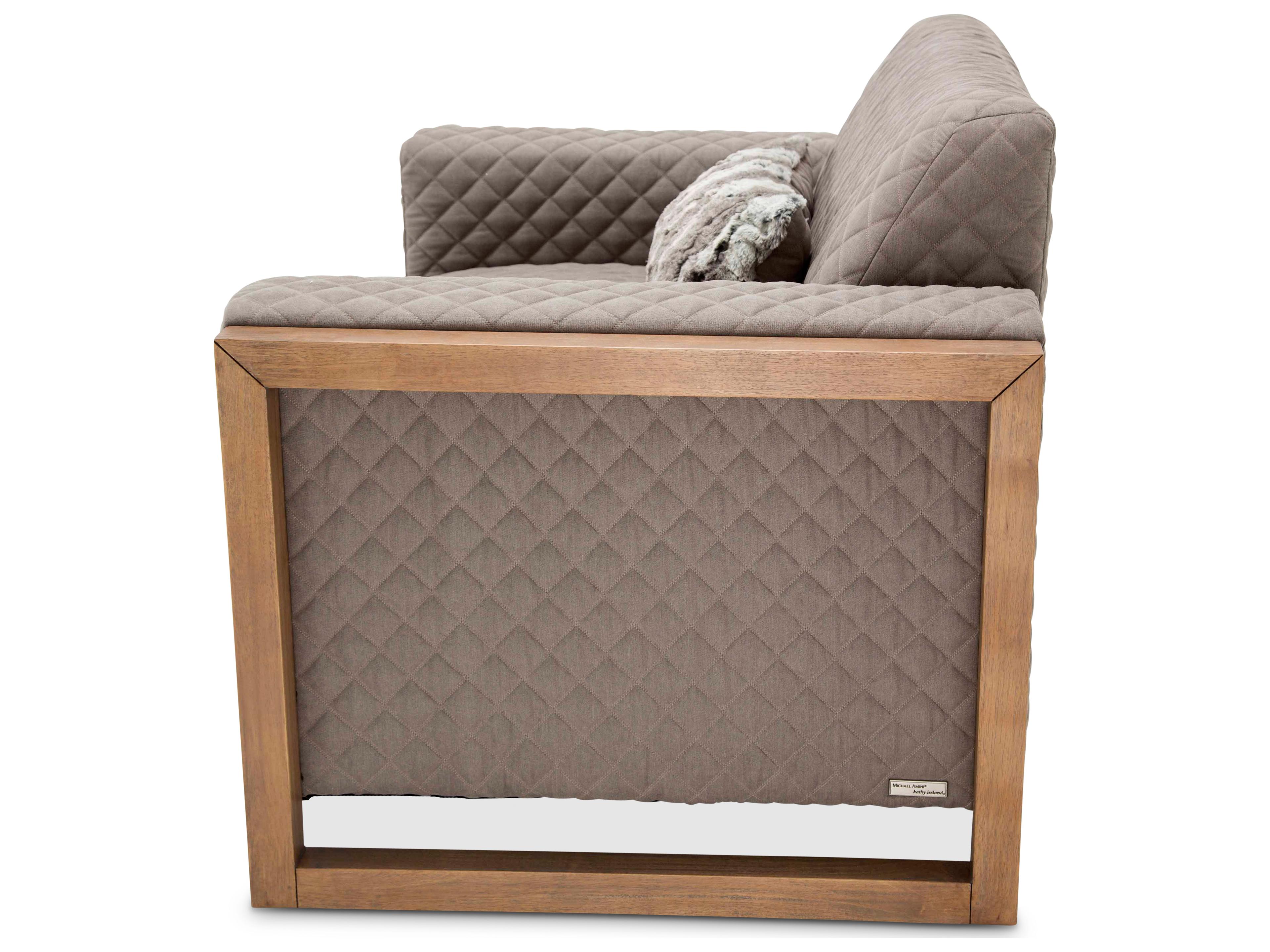 Michael Amini Hudson Ferry Gray Chair and a Half