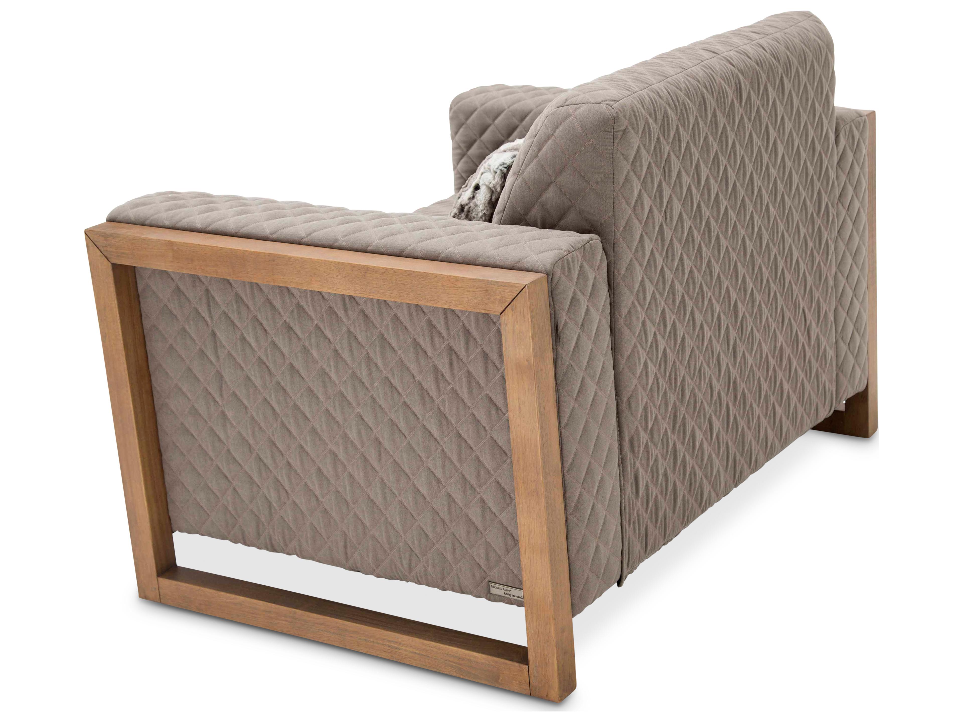 Michael Amini Hudson Ferry Gray Chair and a Half