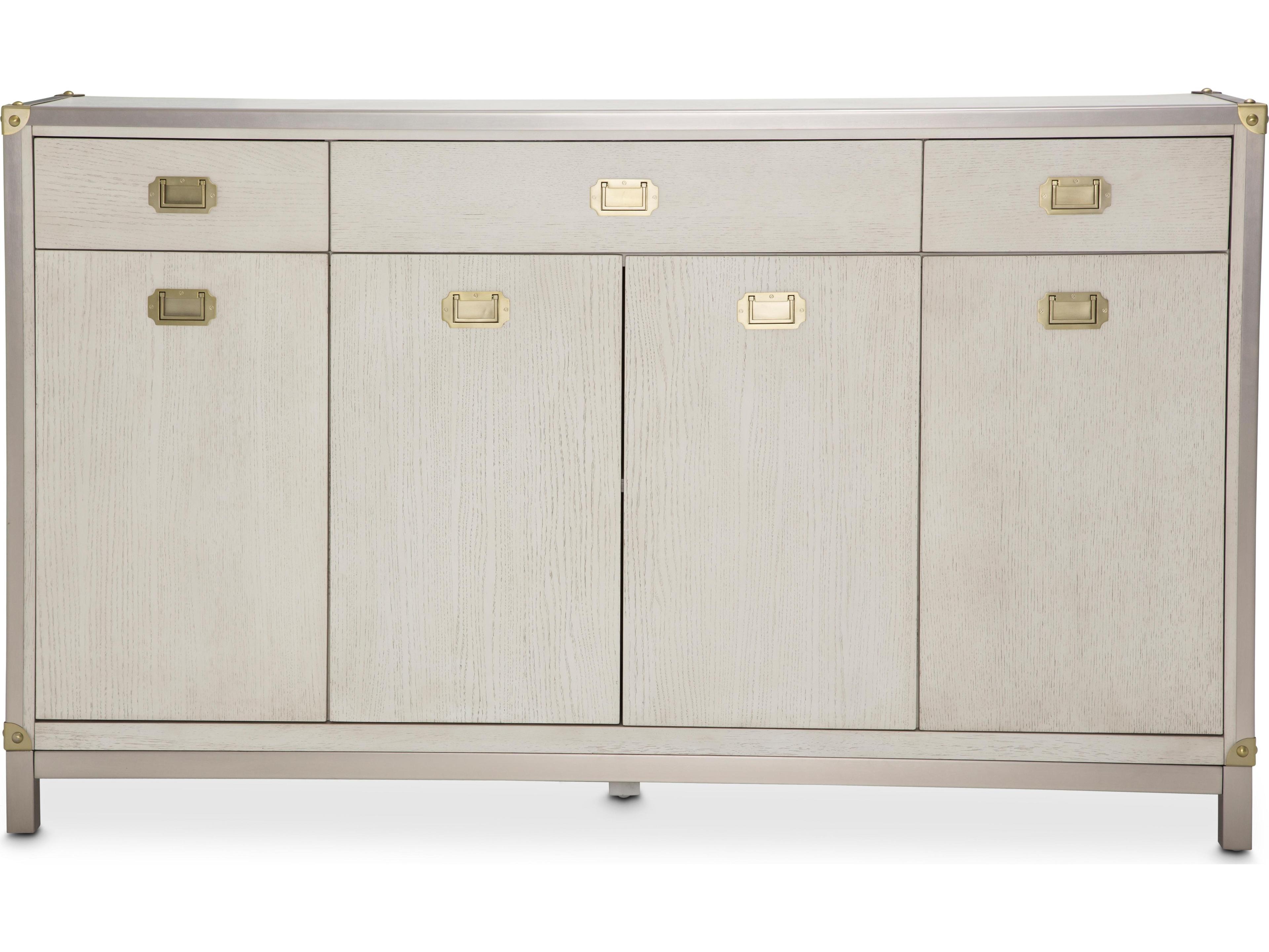 Michael Amini Menlo Station 68" Acacia Wood Sideboard