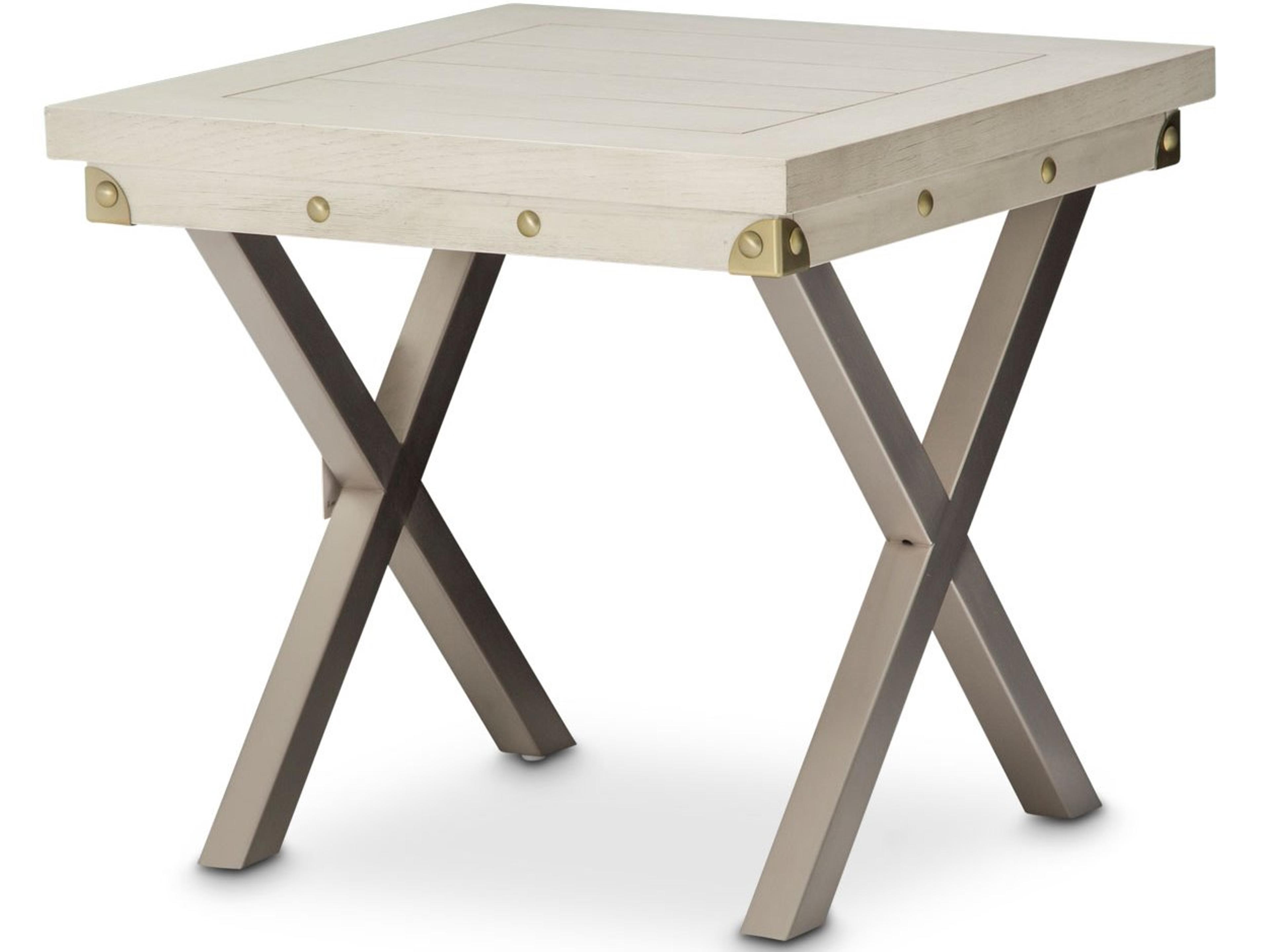 Menlo Station Square Wood End Table